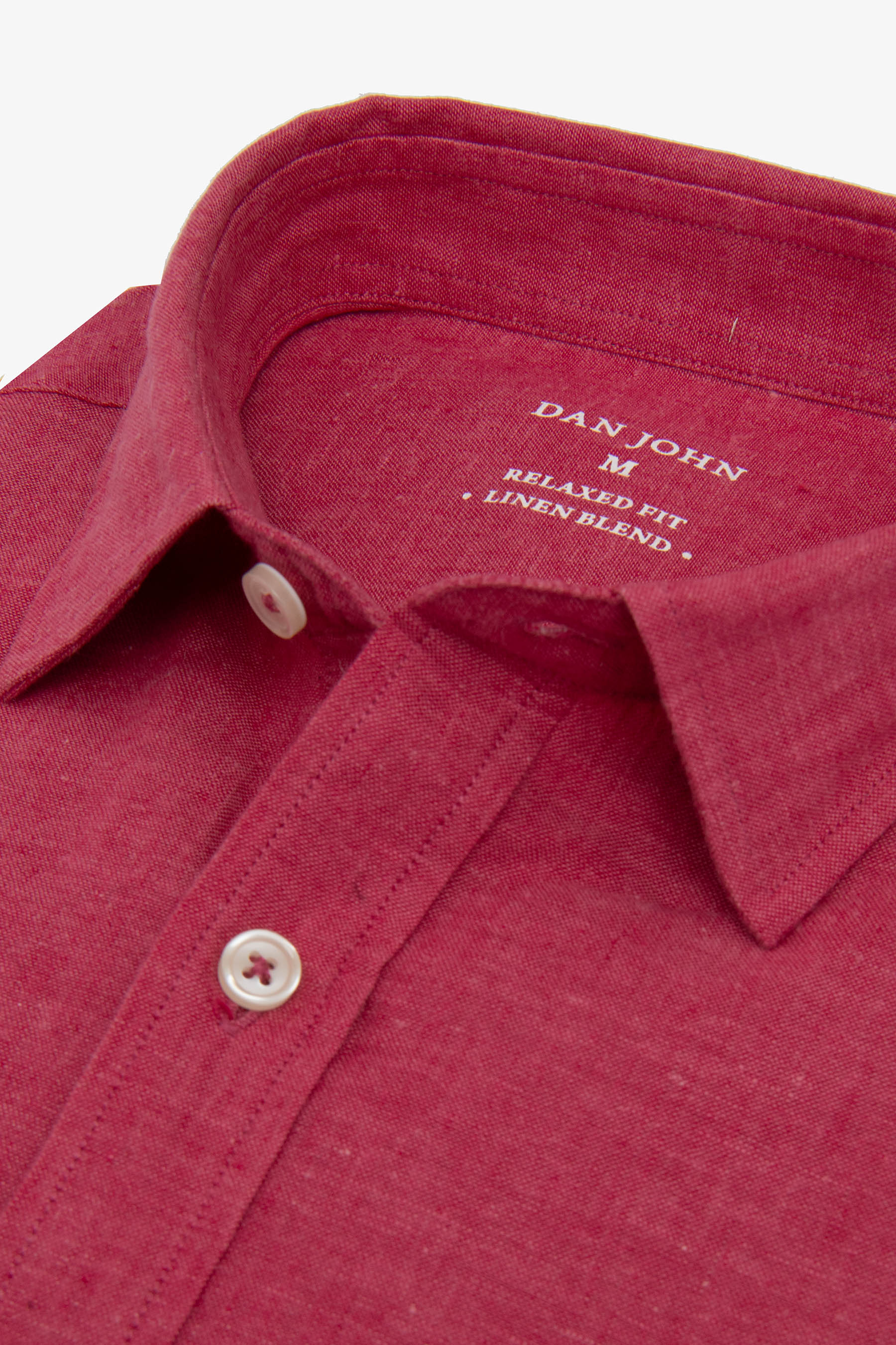 Camicia misto lino corallo-Dan John