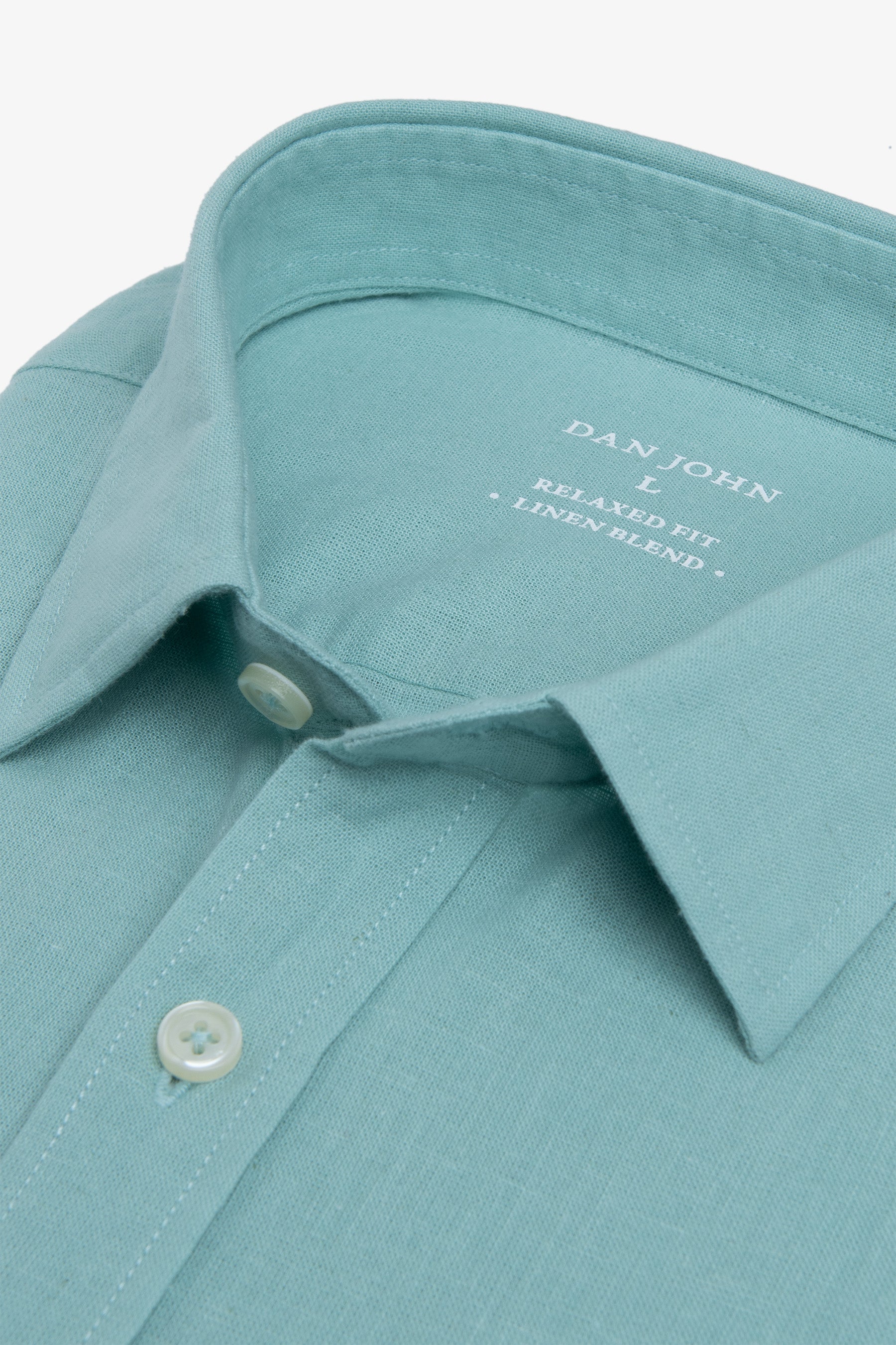 Camicia misto lino menta-Dan John