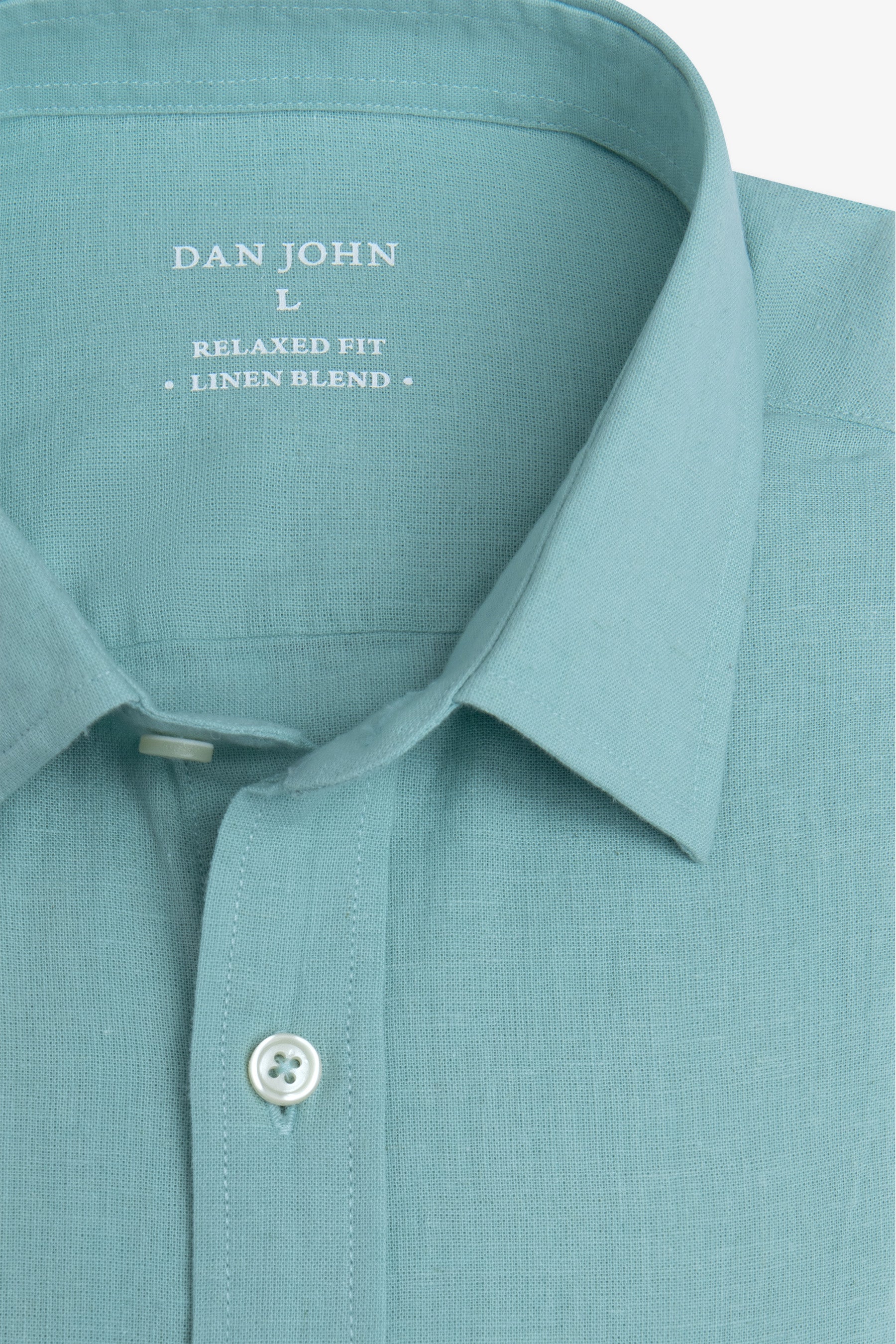 Camicia misto lino menta-Dan John