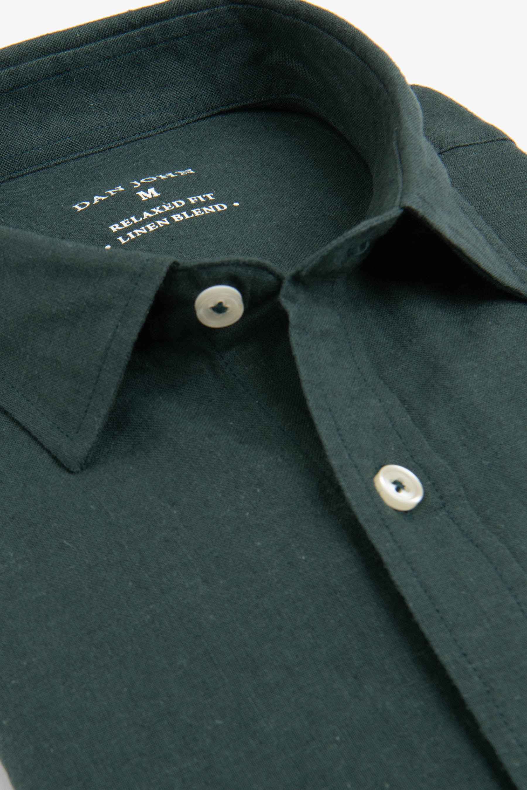 Camicia misto lino ottanio-Dan John