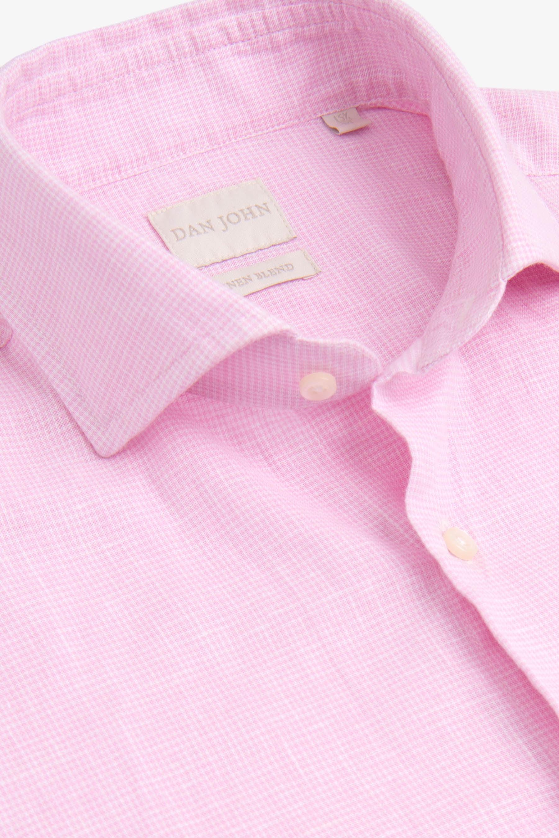 Camicia pied de poule rosa-Dan John