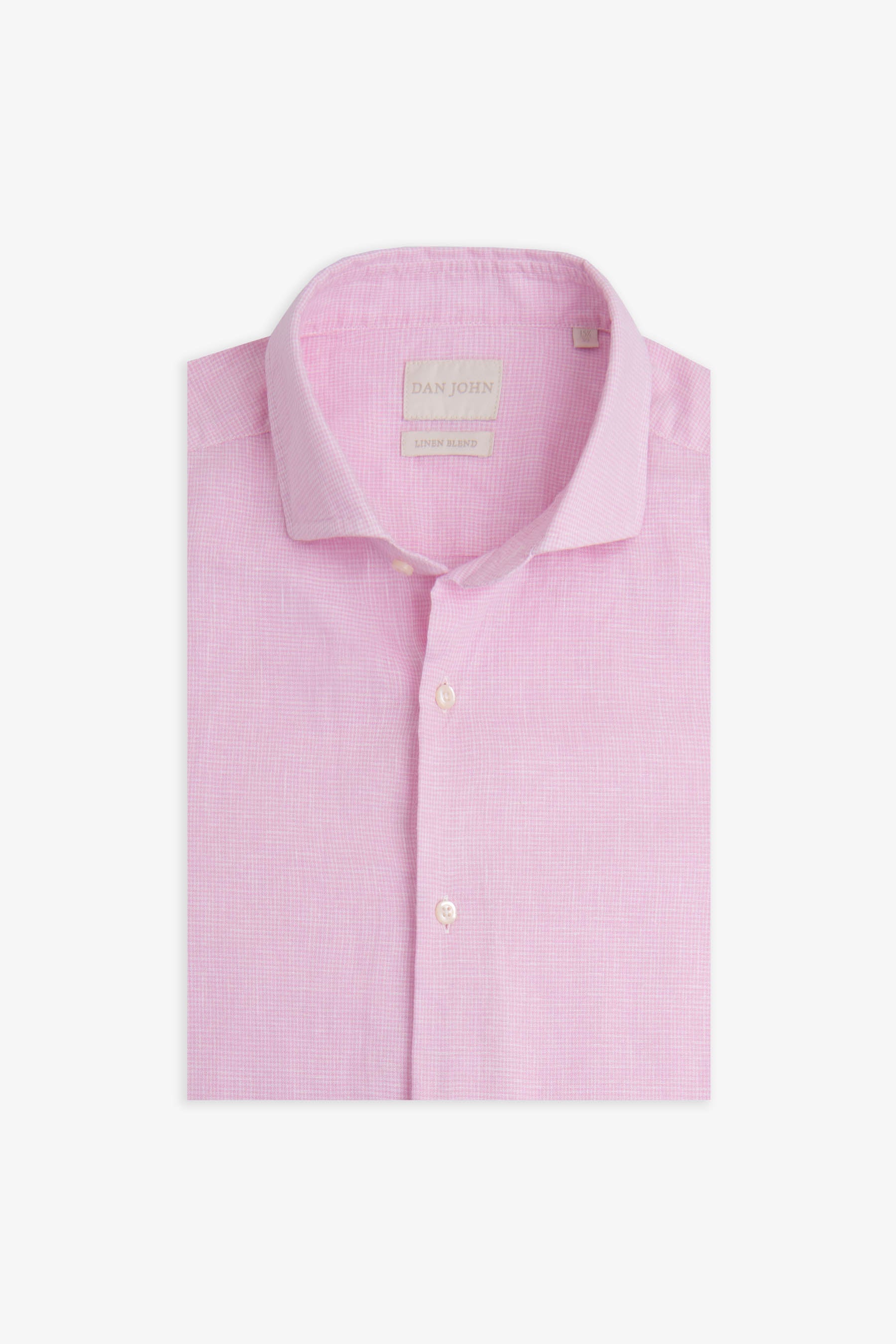 Camicia pied de poule rosa-Dan John