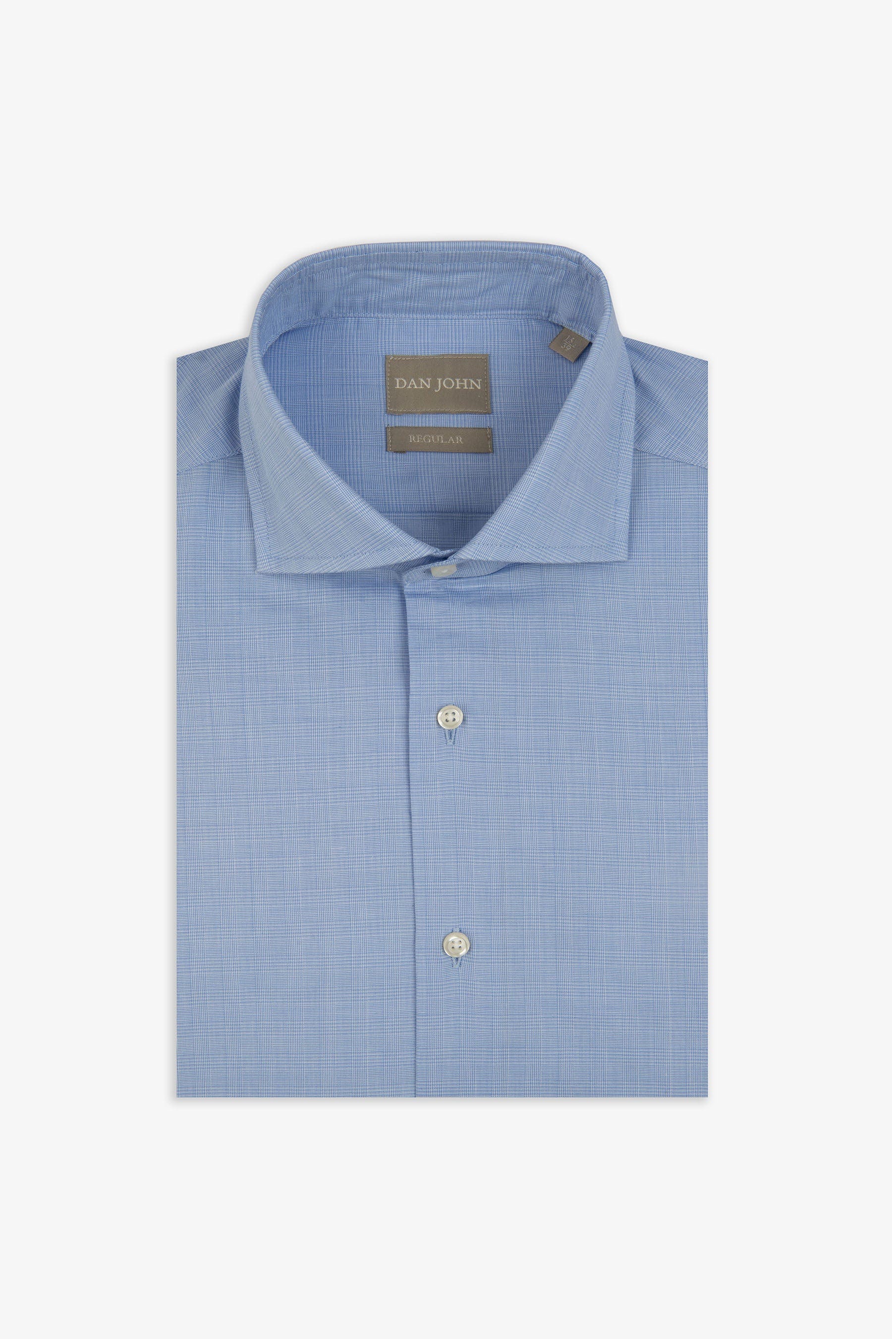 Camicia principe di galles azzurra-Dan John