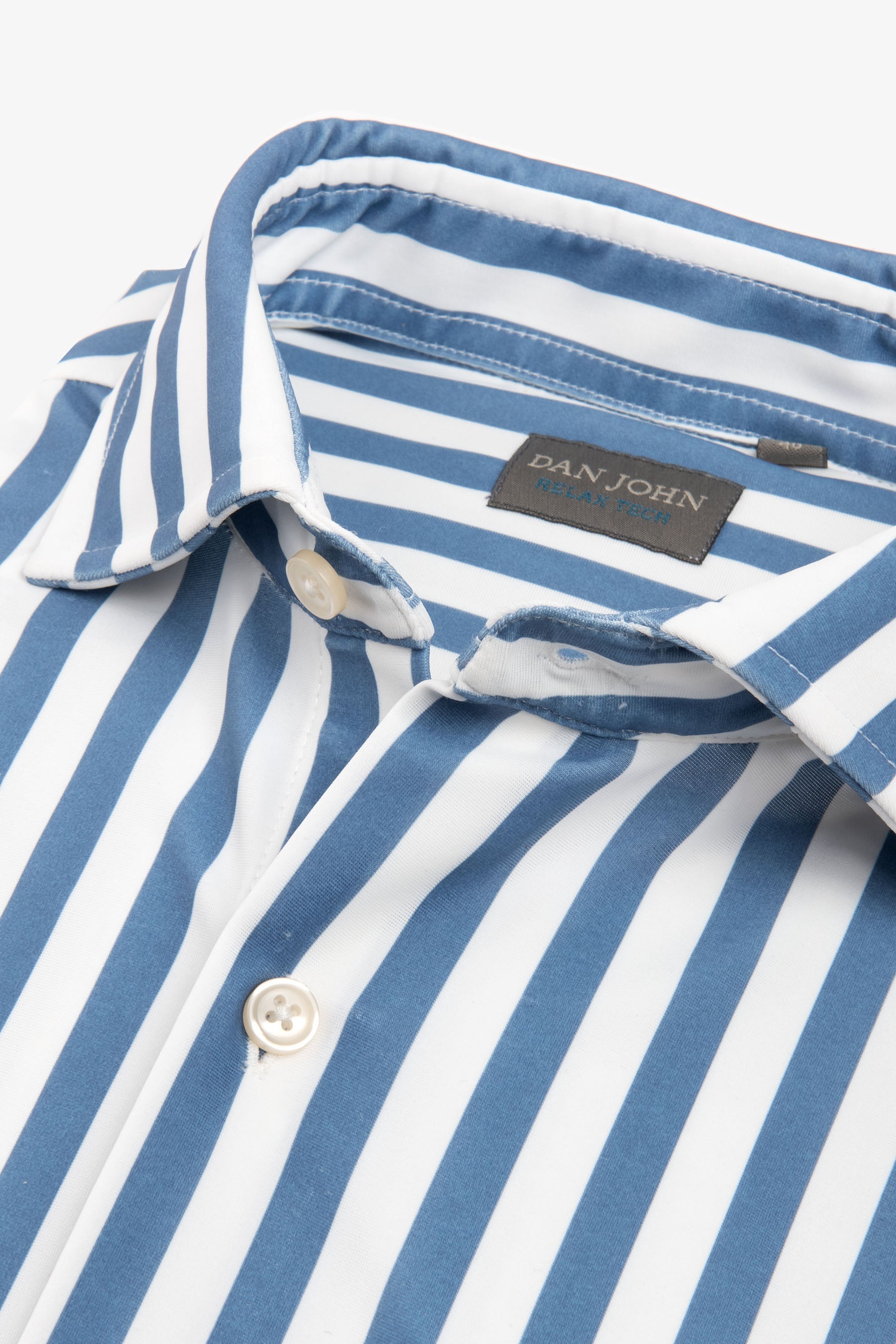 Camicia relax tech a righe larghe slim-Dan John