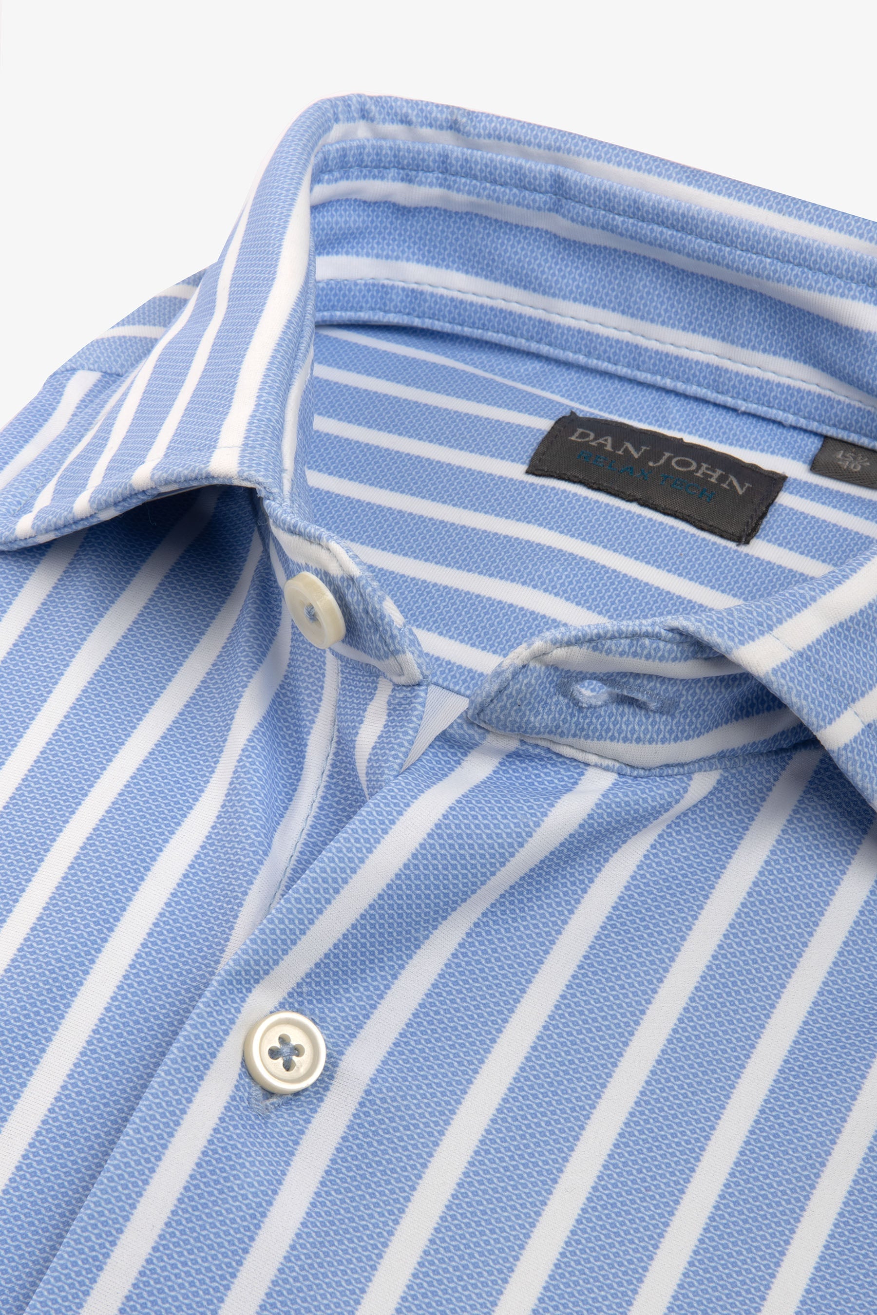 Camicia relax tech a righe slim-Dan John