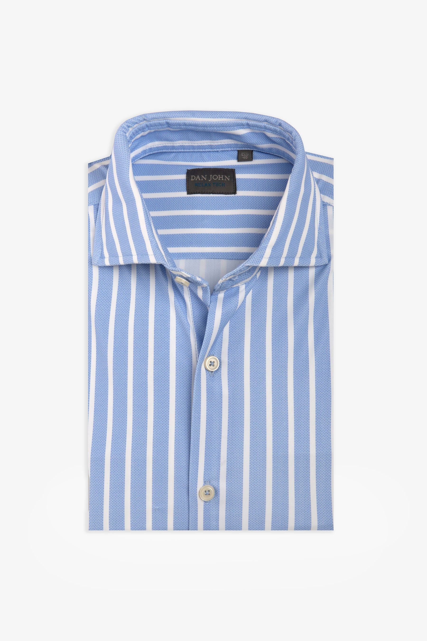 Camicia relax tech a righe slim-Dan John