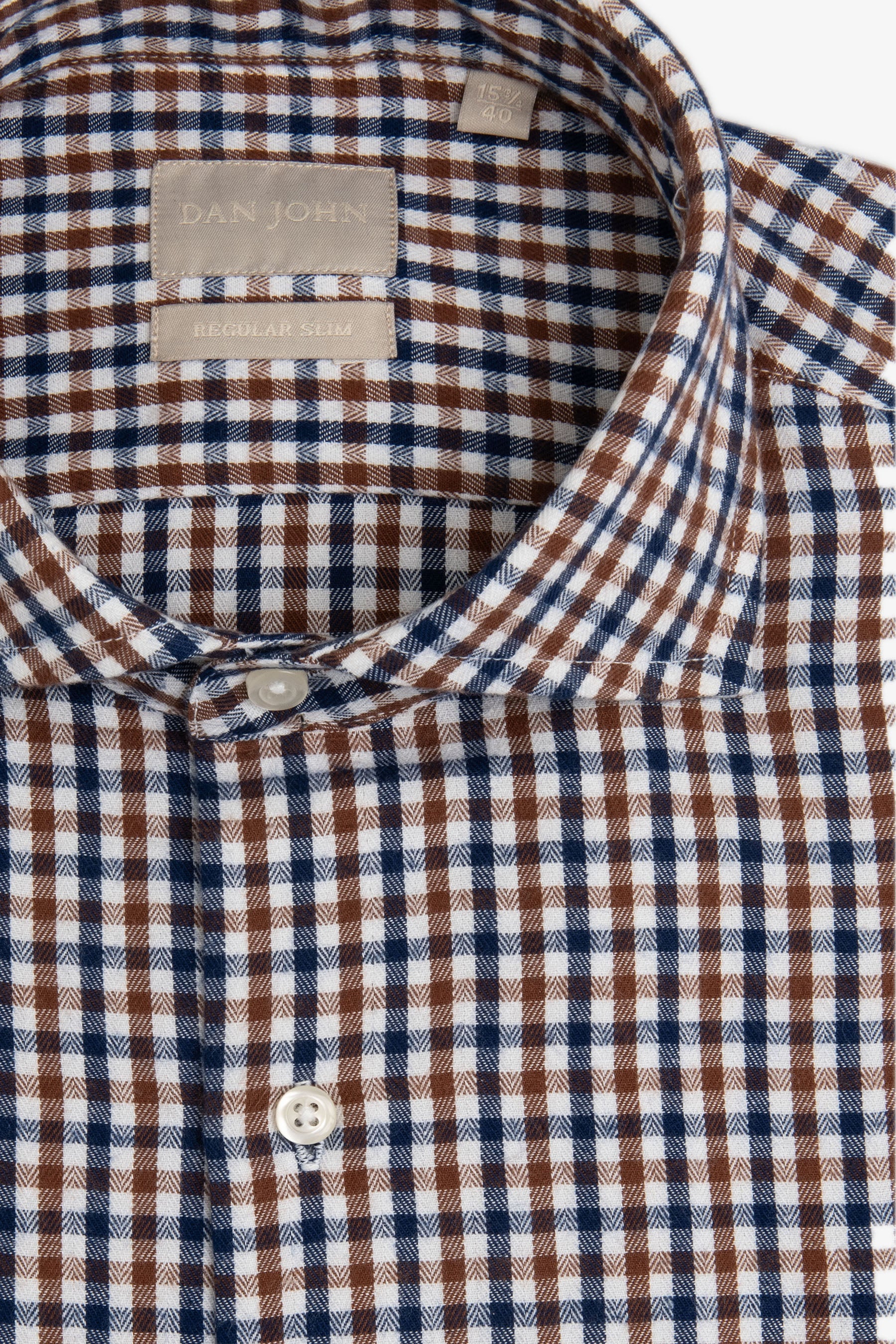 Camicia vichy blu-Dan John