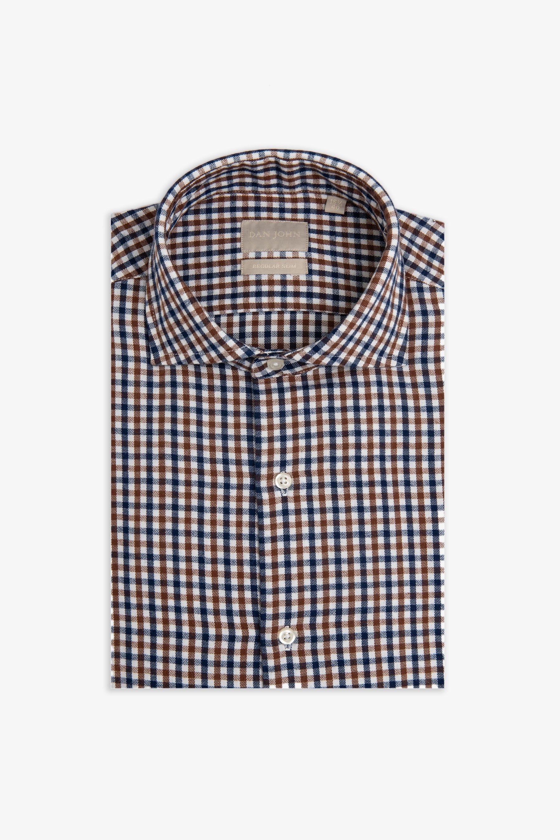 Camicia vichy blu-Dan John