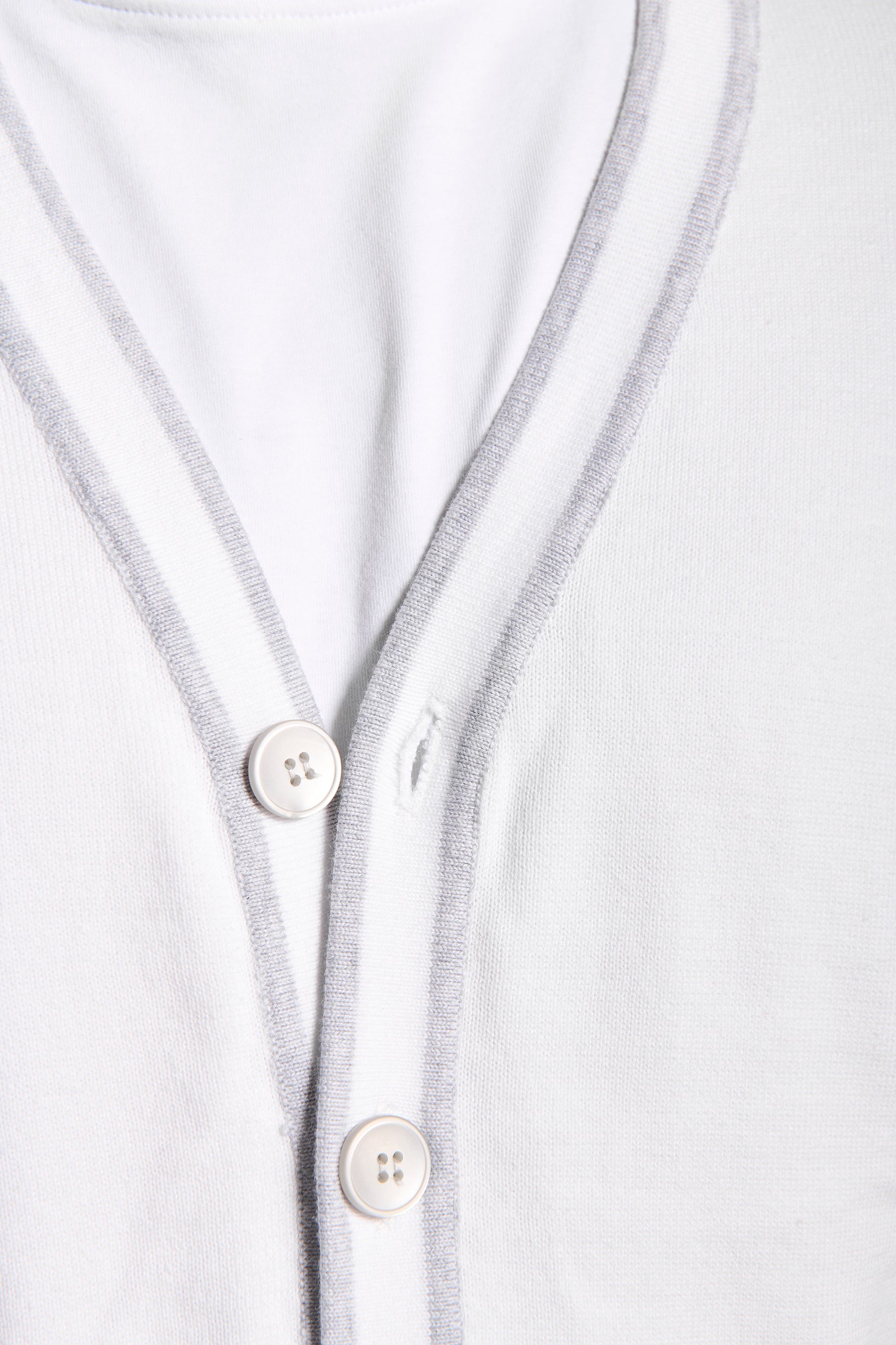 Cardigan profili rigati DNJ crema-Dan John