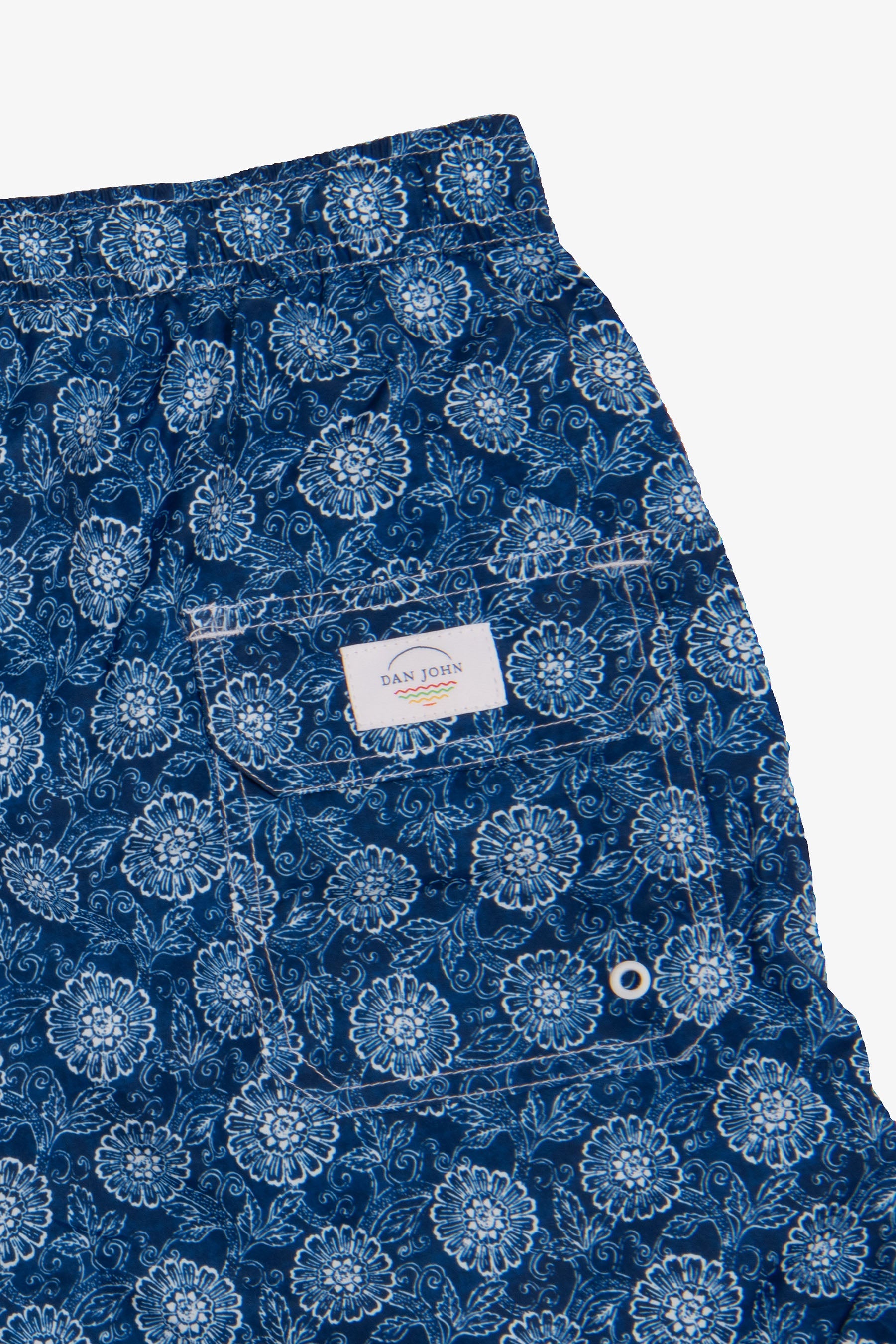 Costume da bagno fantasia fiore blu-Dan John
