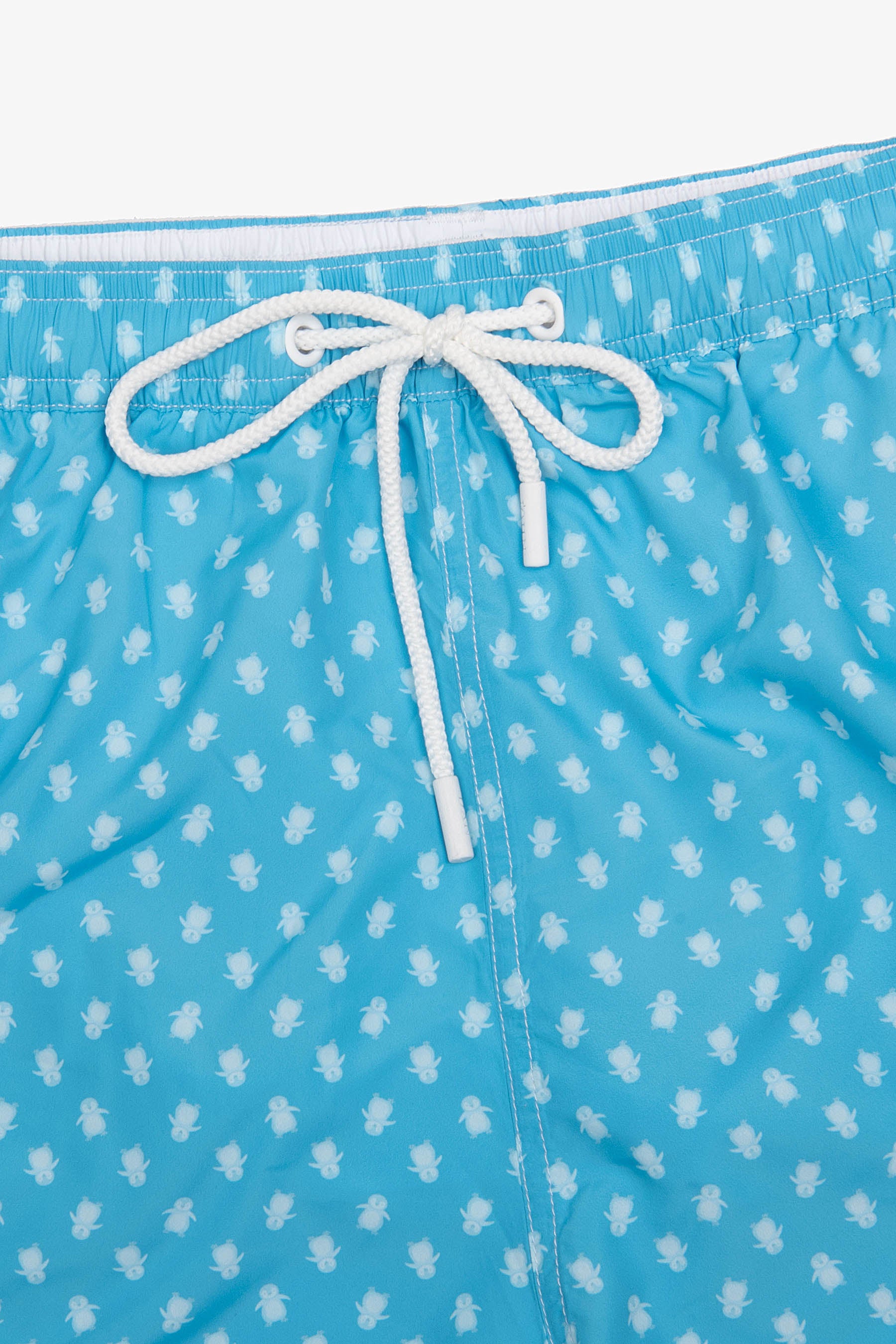 Costume da bagno stampa pinguini turchese-Dan John