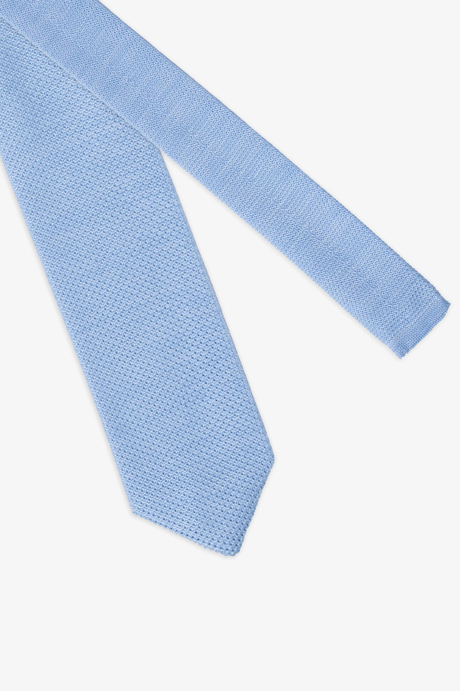 Cravatta jacquard micro fantasia celeste-Dan John