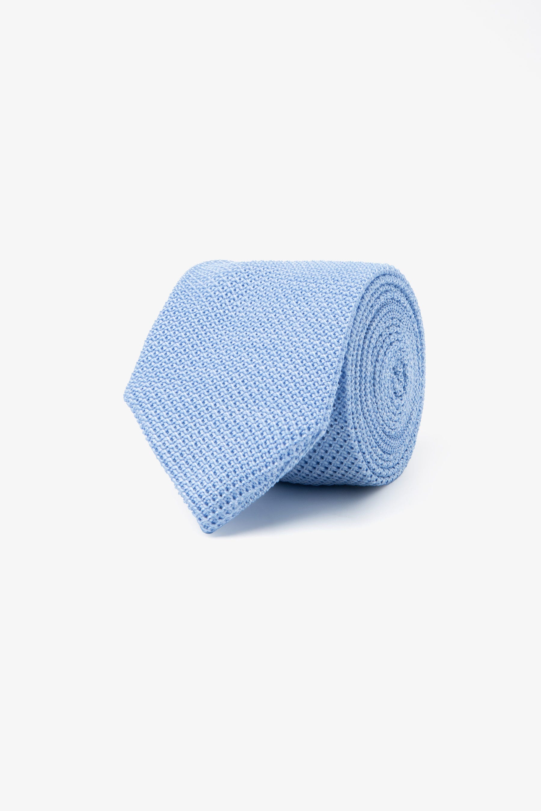 Cravatta jacquard micro fantasia celeste-Dan John