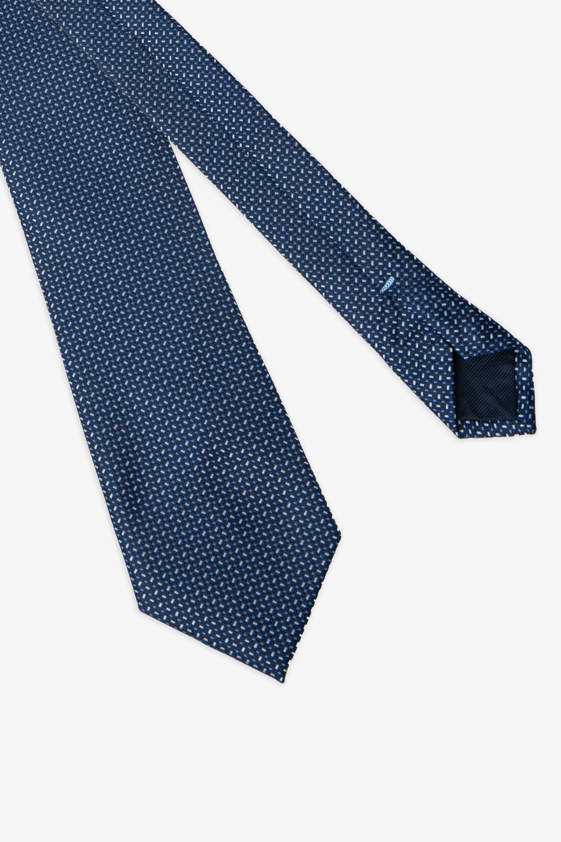 Cravatta microfantasia navy-Dan John