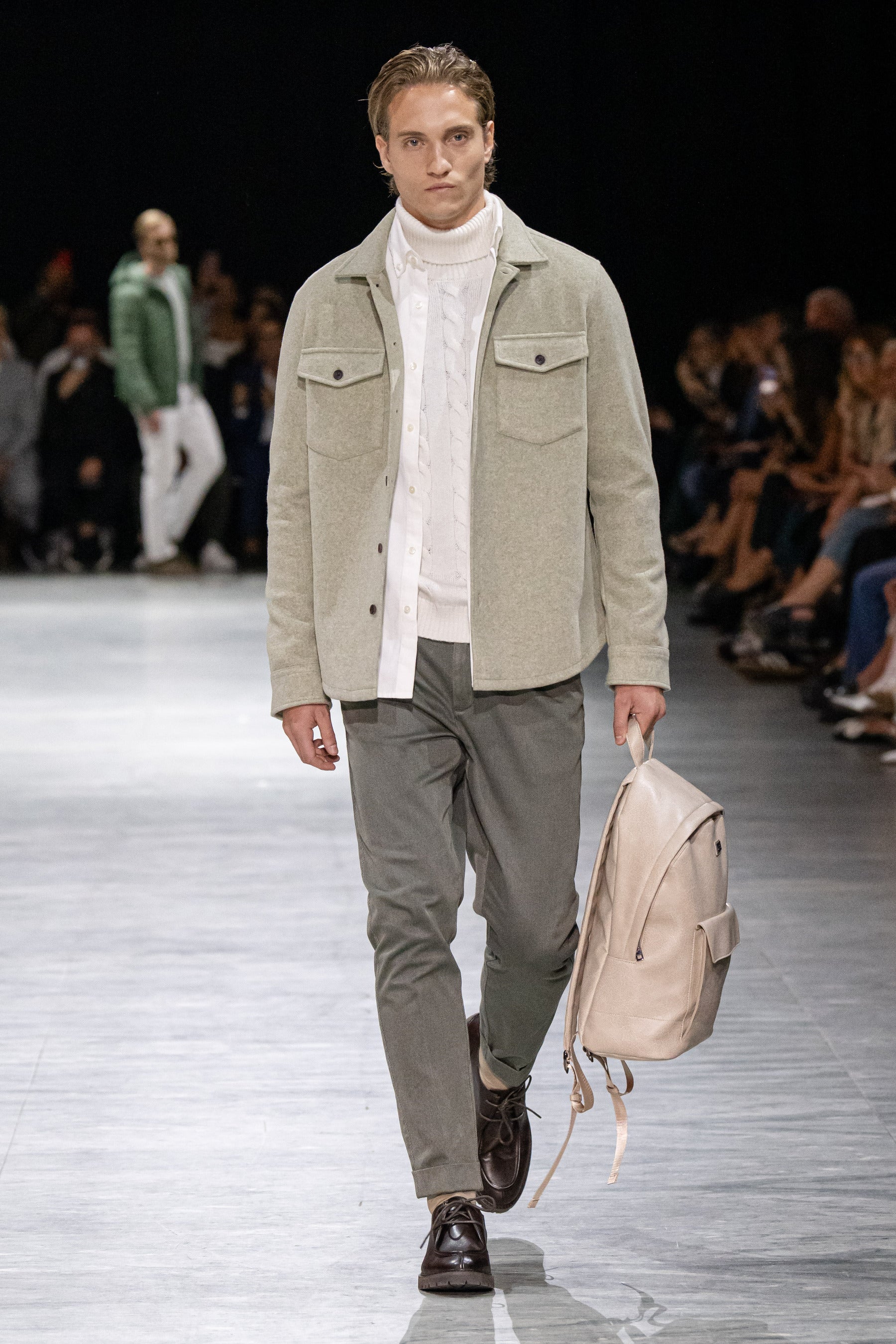 Overshirt flanella salvia-Dan John