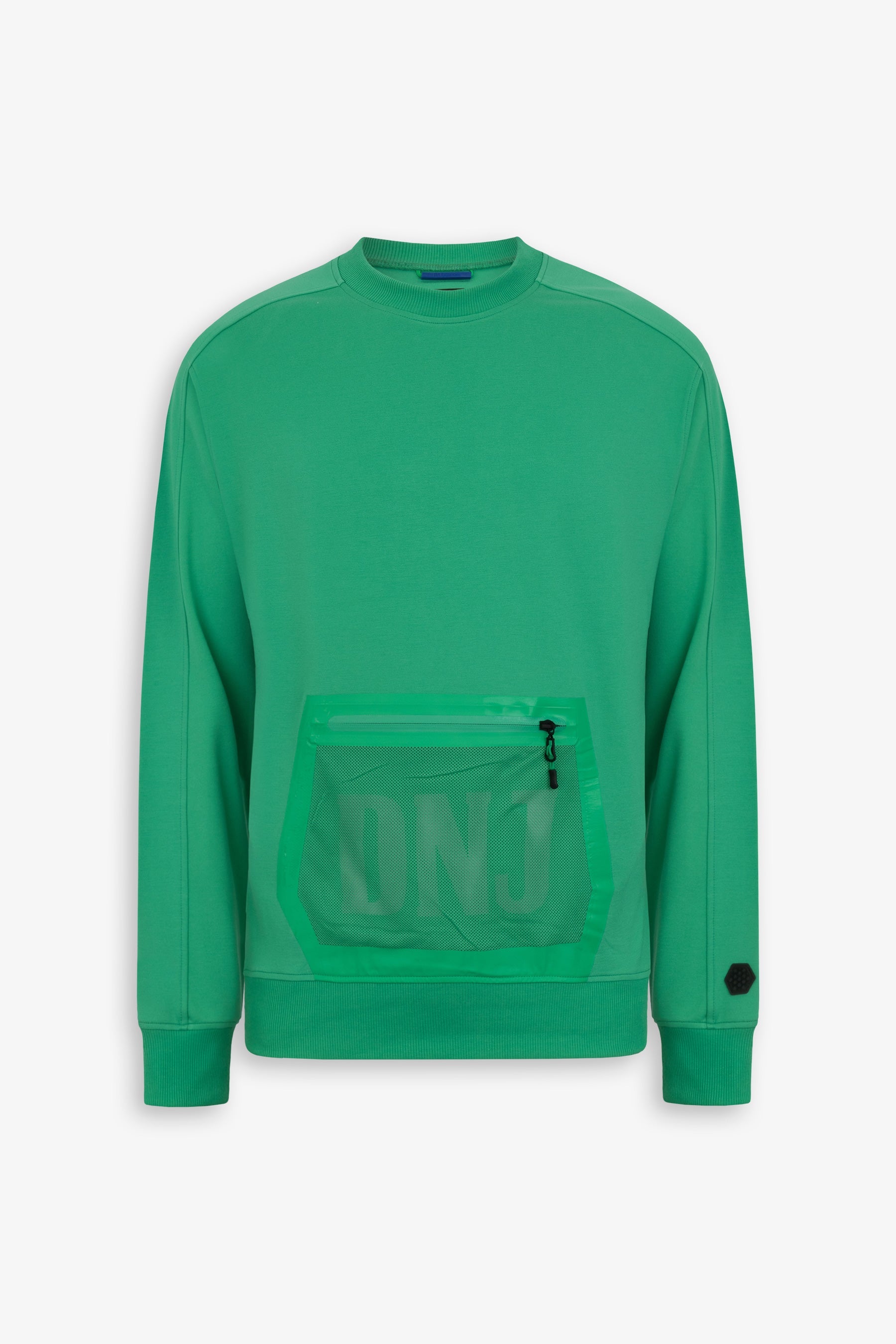 Felpa tecnica girocollo DNJ verde-Dan John