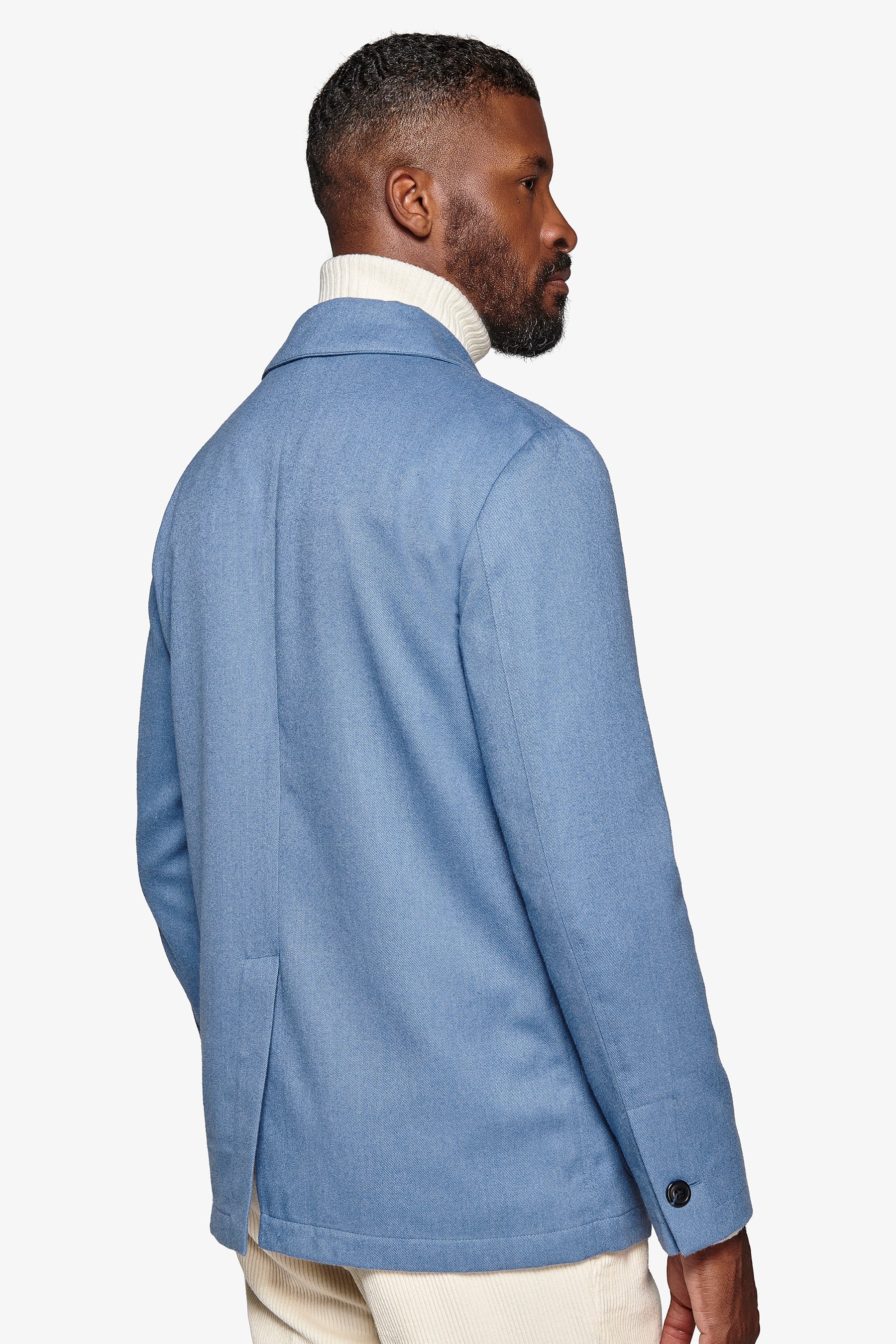 Giacca Worker "Iris" celeste-Dan John