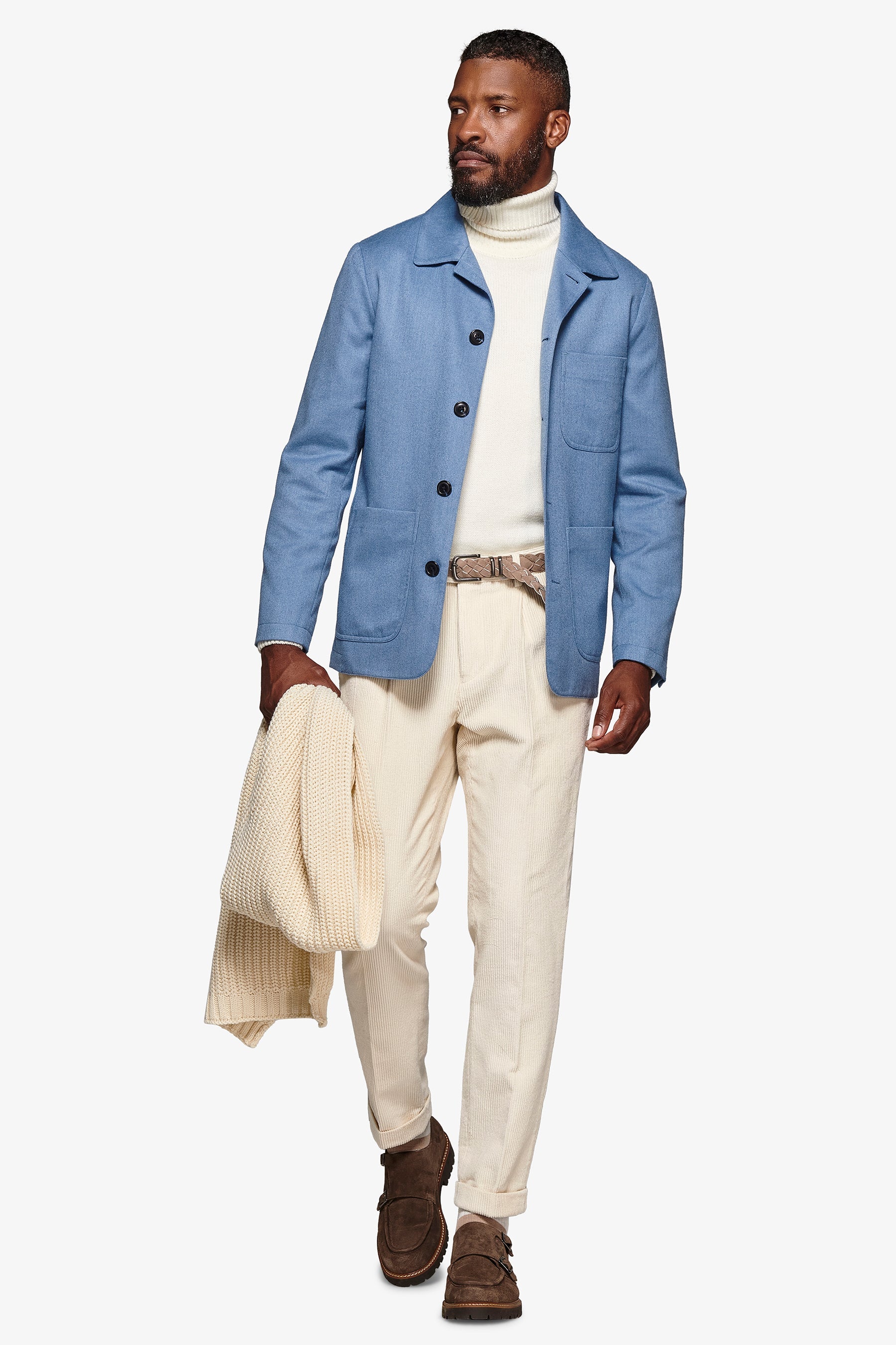 Giacca Worker "Iris" celeste-Dan John