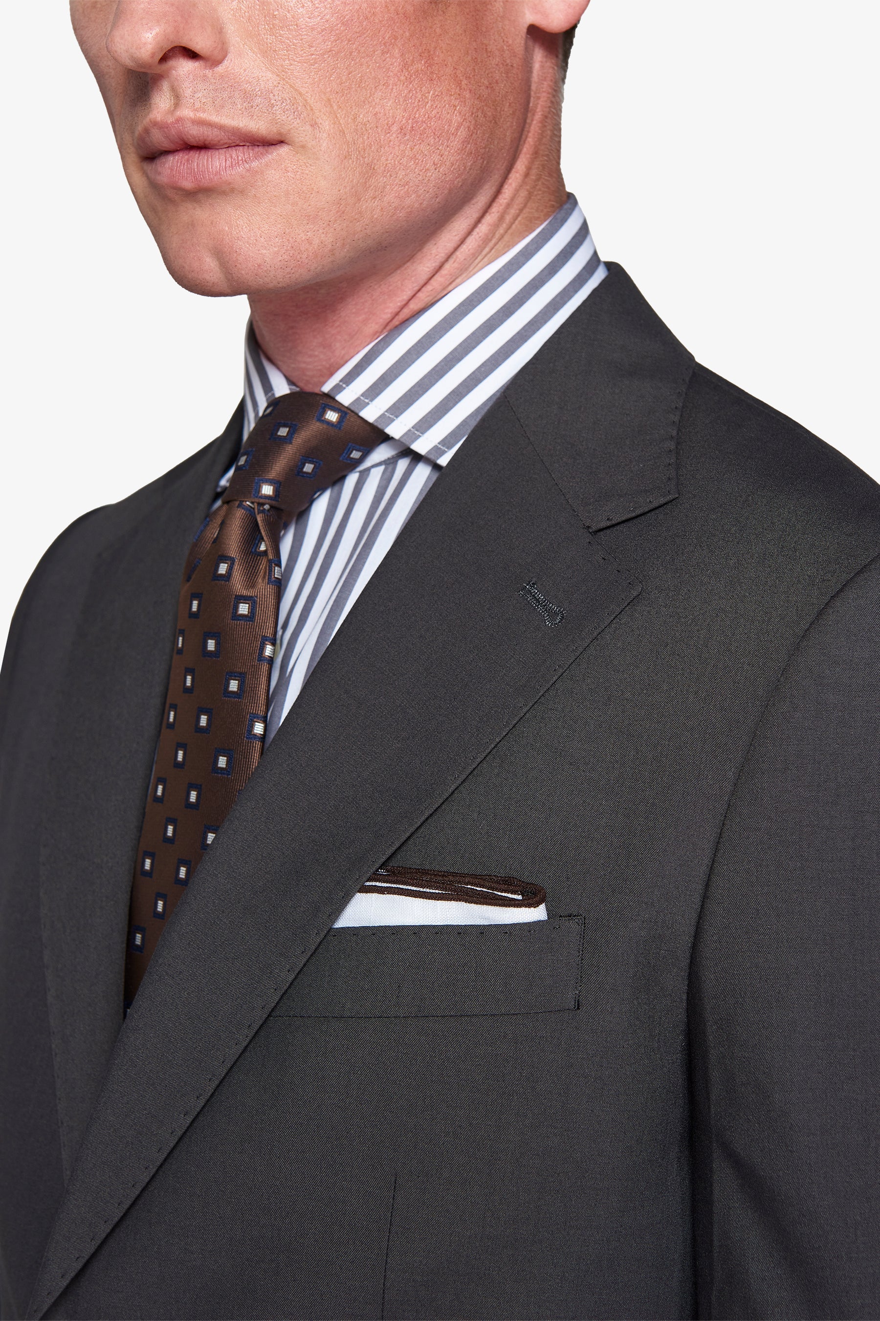 Giacca da abito classico grigia slim-Dan John