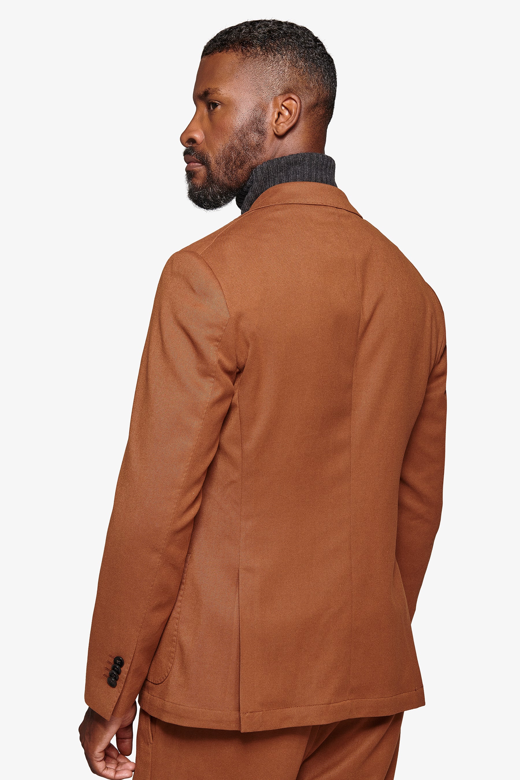 Giacca da abito petto a lancia biscotto-Dan John