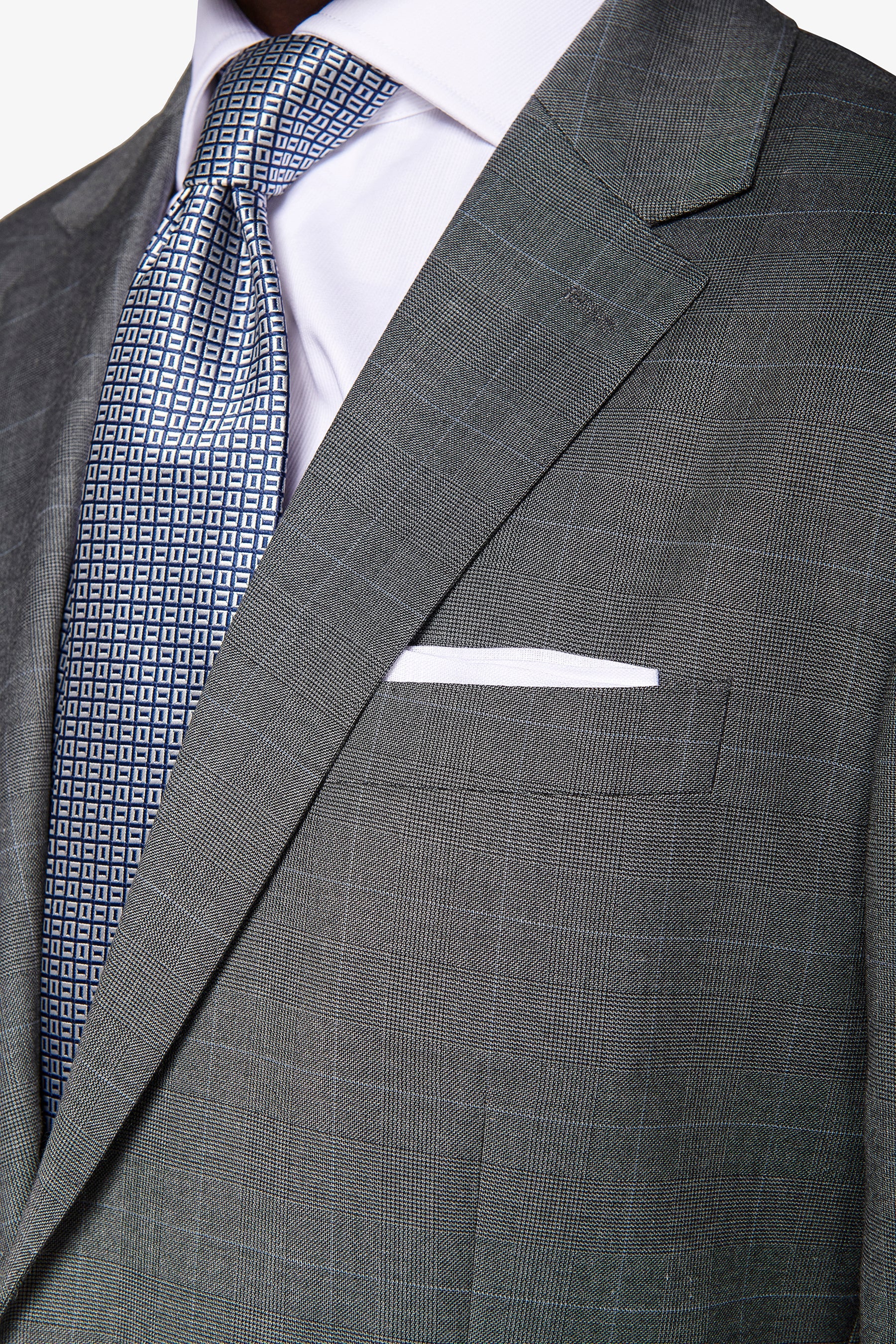 Giacca da abito principe di galles antracite-Dan John