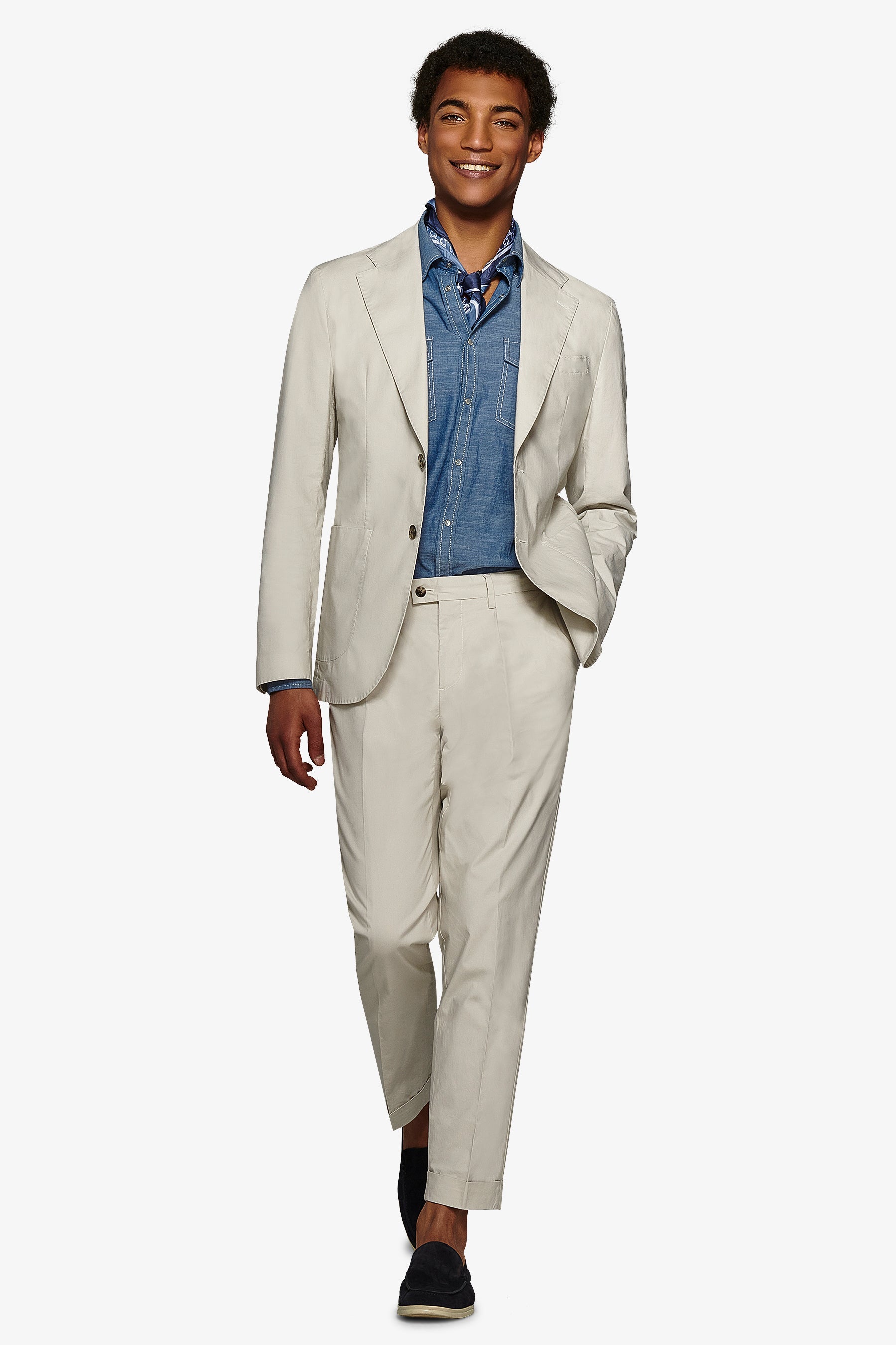 Giacca da abito tela paracadute pomice slim-Dan John