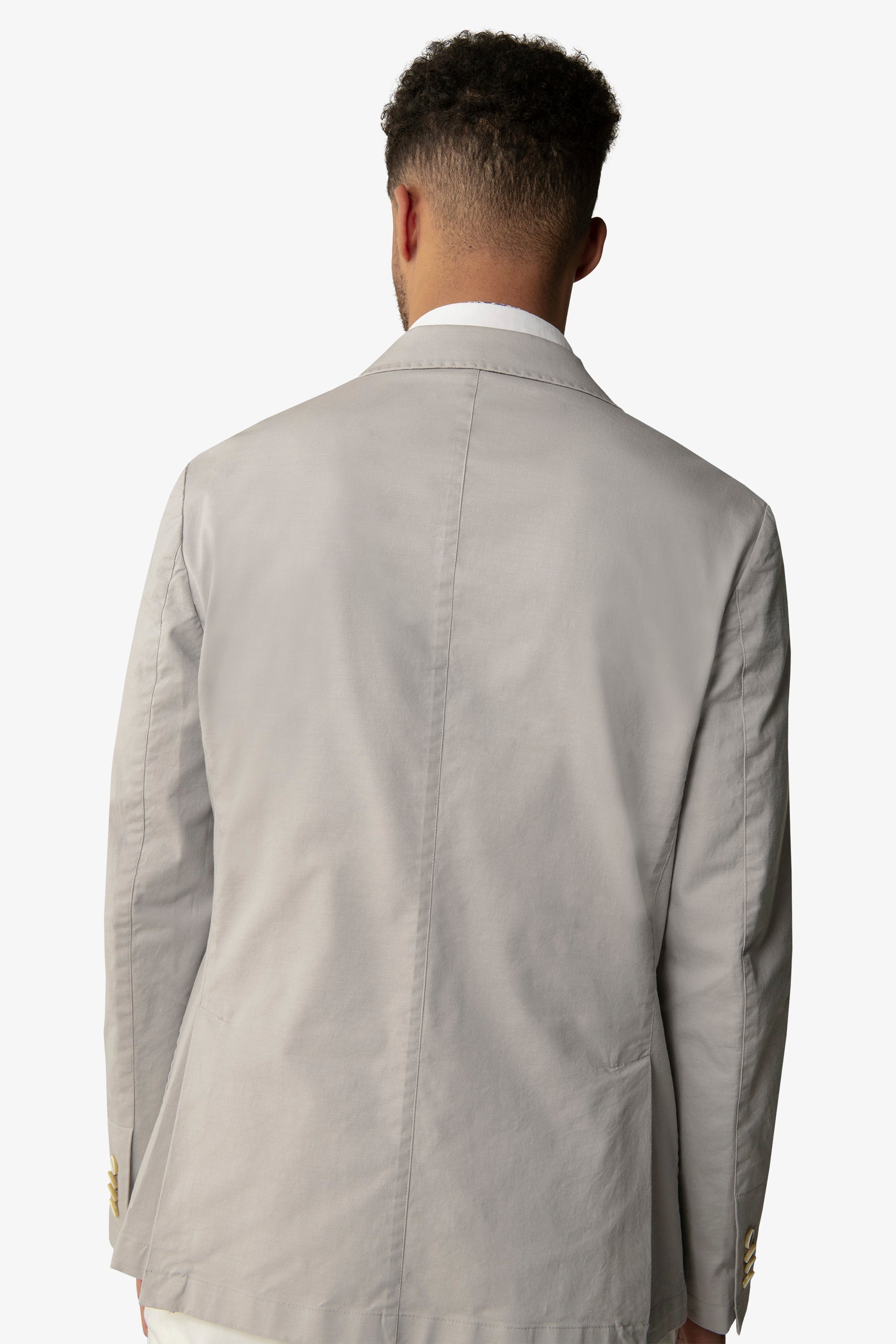 Giacca destrutturata in cotone polvere-Dan John