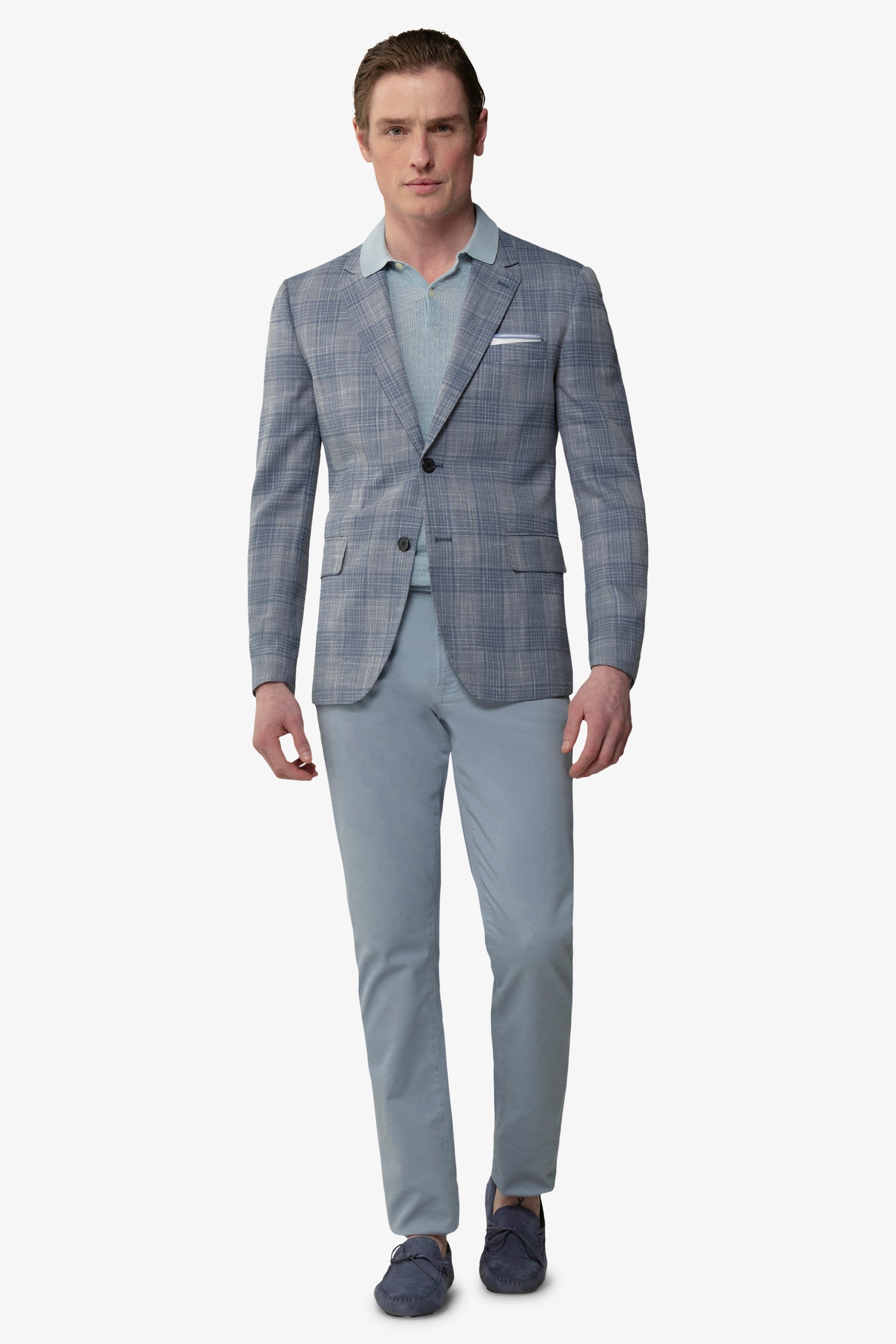 Giacca fantasia principe di Galles melange-Dan John