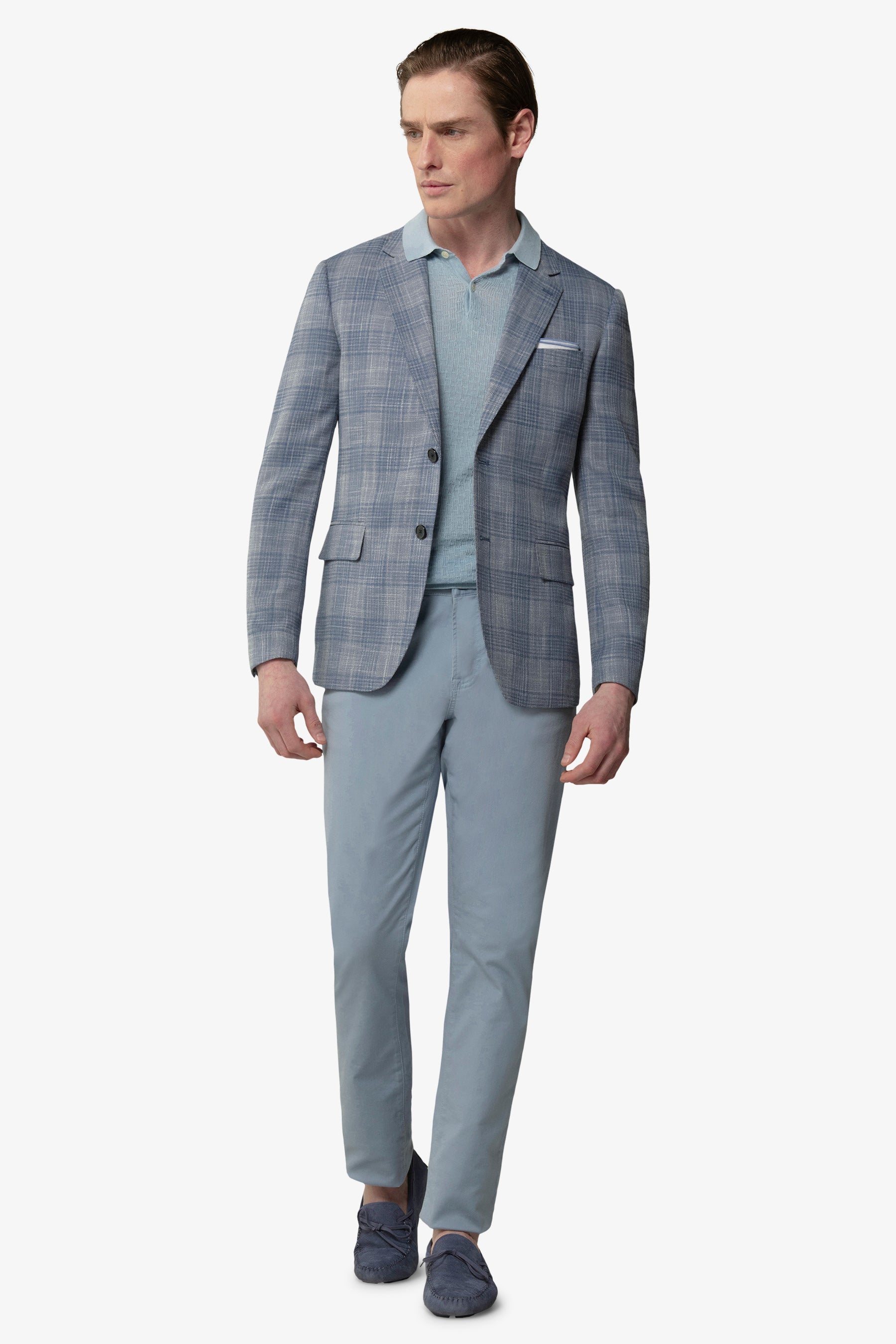 Giacca fantasia principe di Galles melange-Dan John