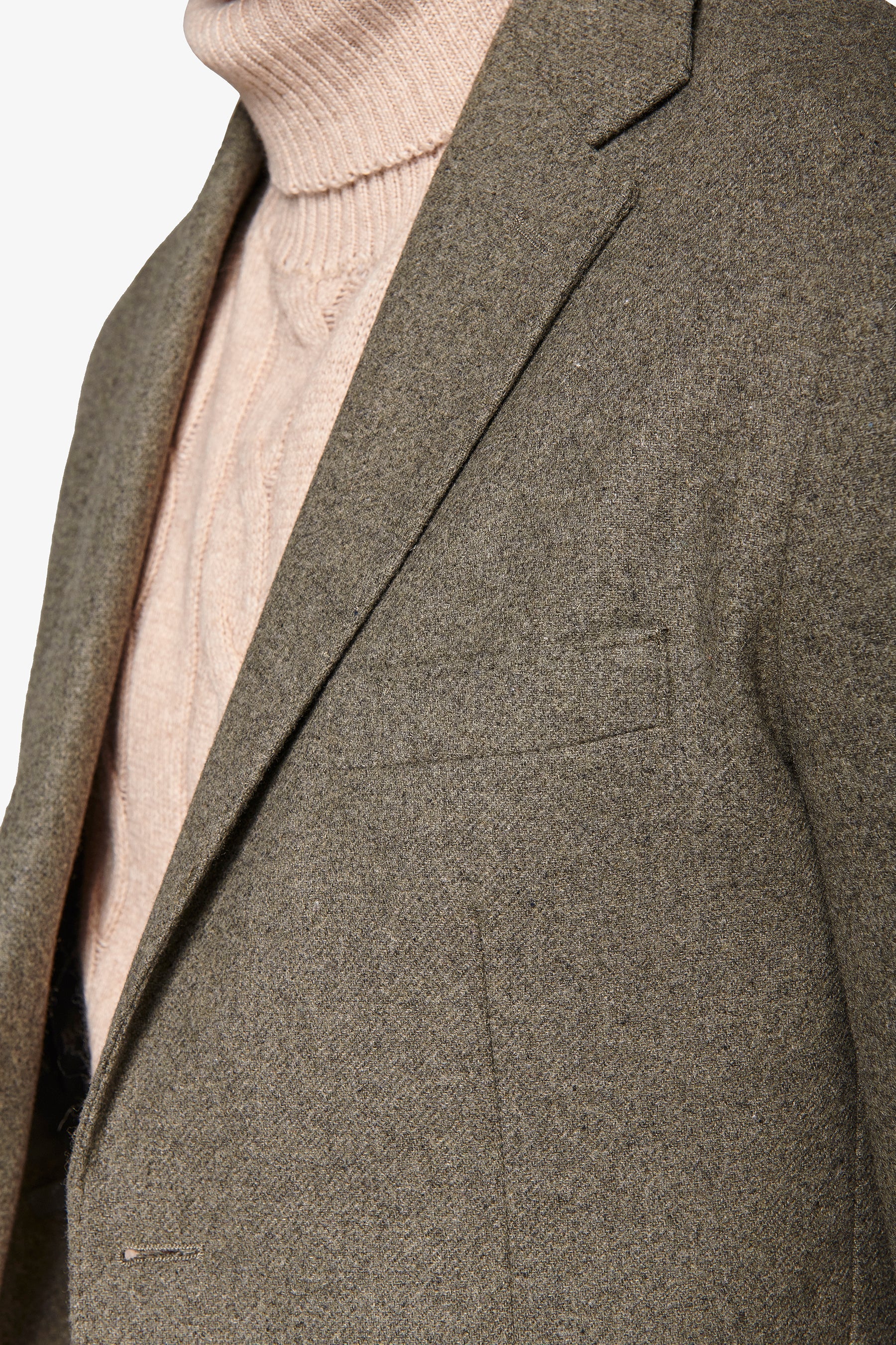 Giacca flanella melange verde-Dan John