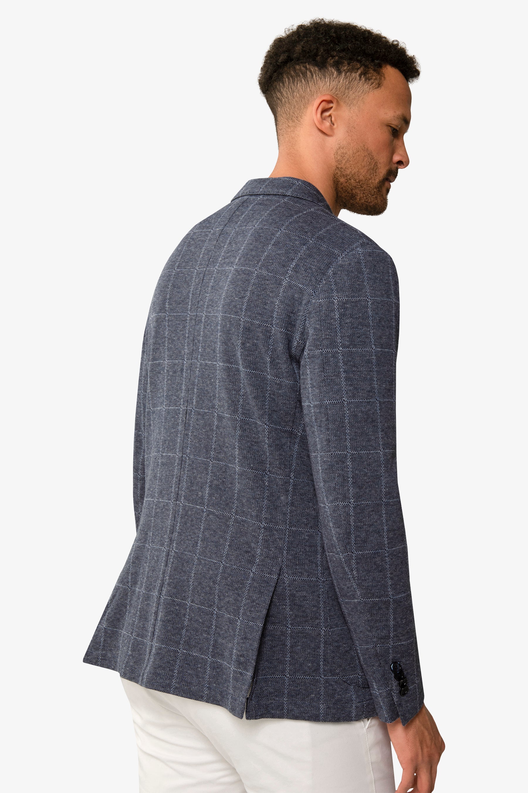 Giacca in jersey a quadri slim-Dan John