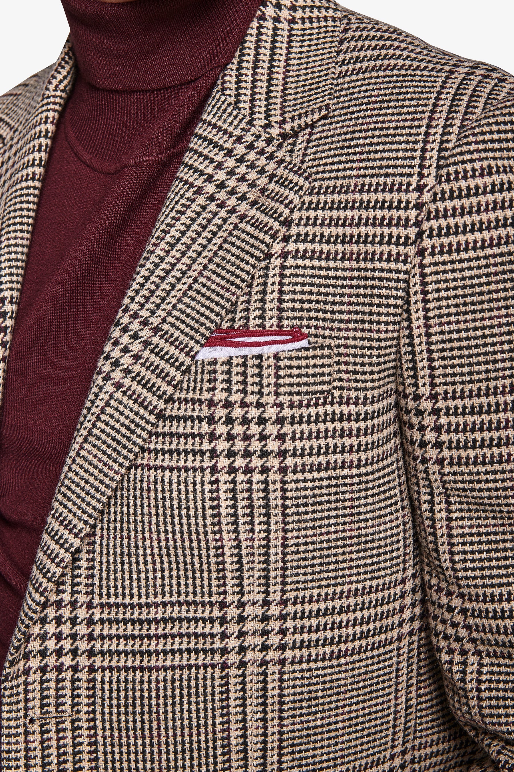 Giacca overcheck armaturata marrone-Dan John