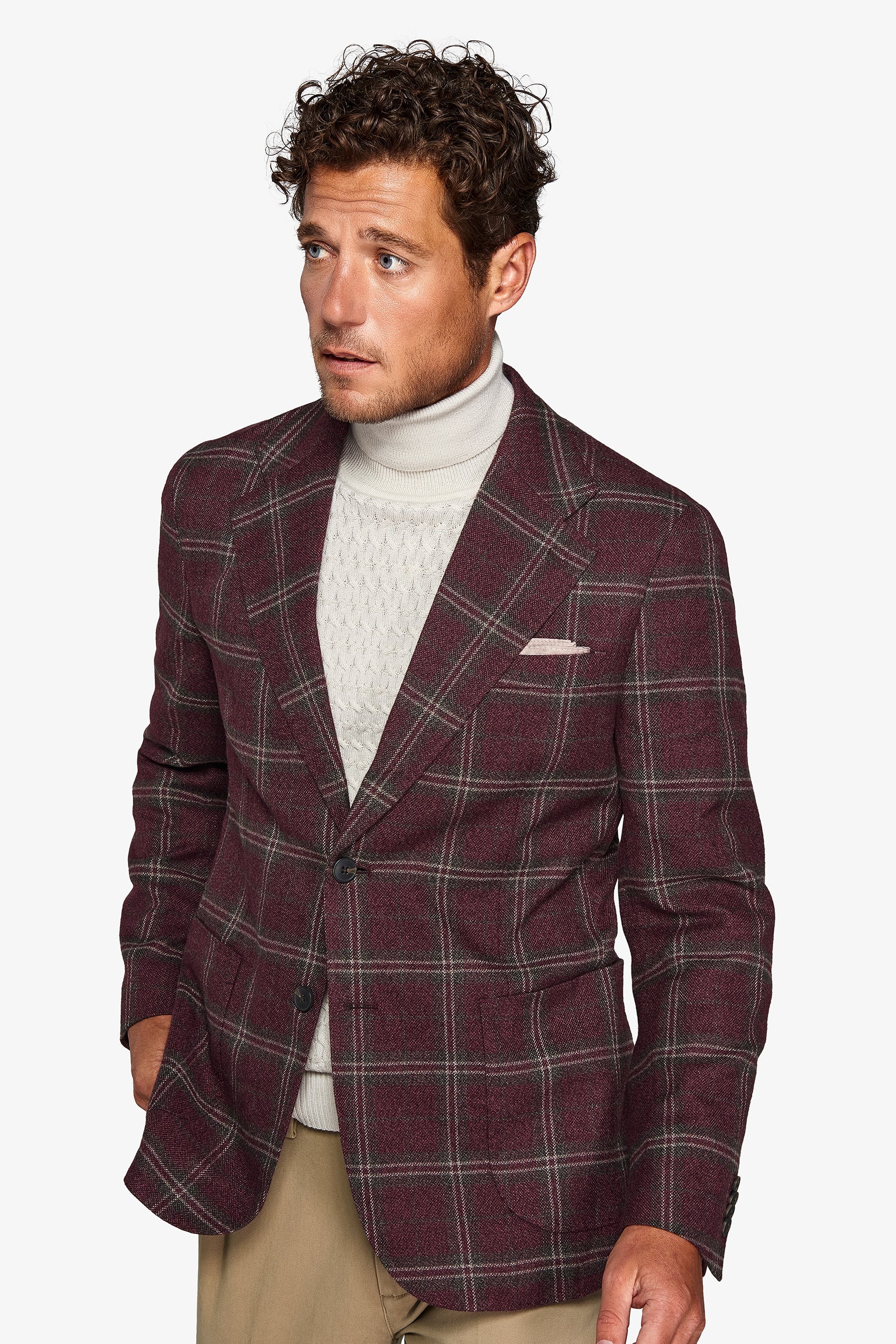 Giacca overcheck bordeaux-Dan John