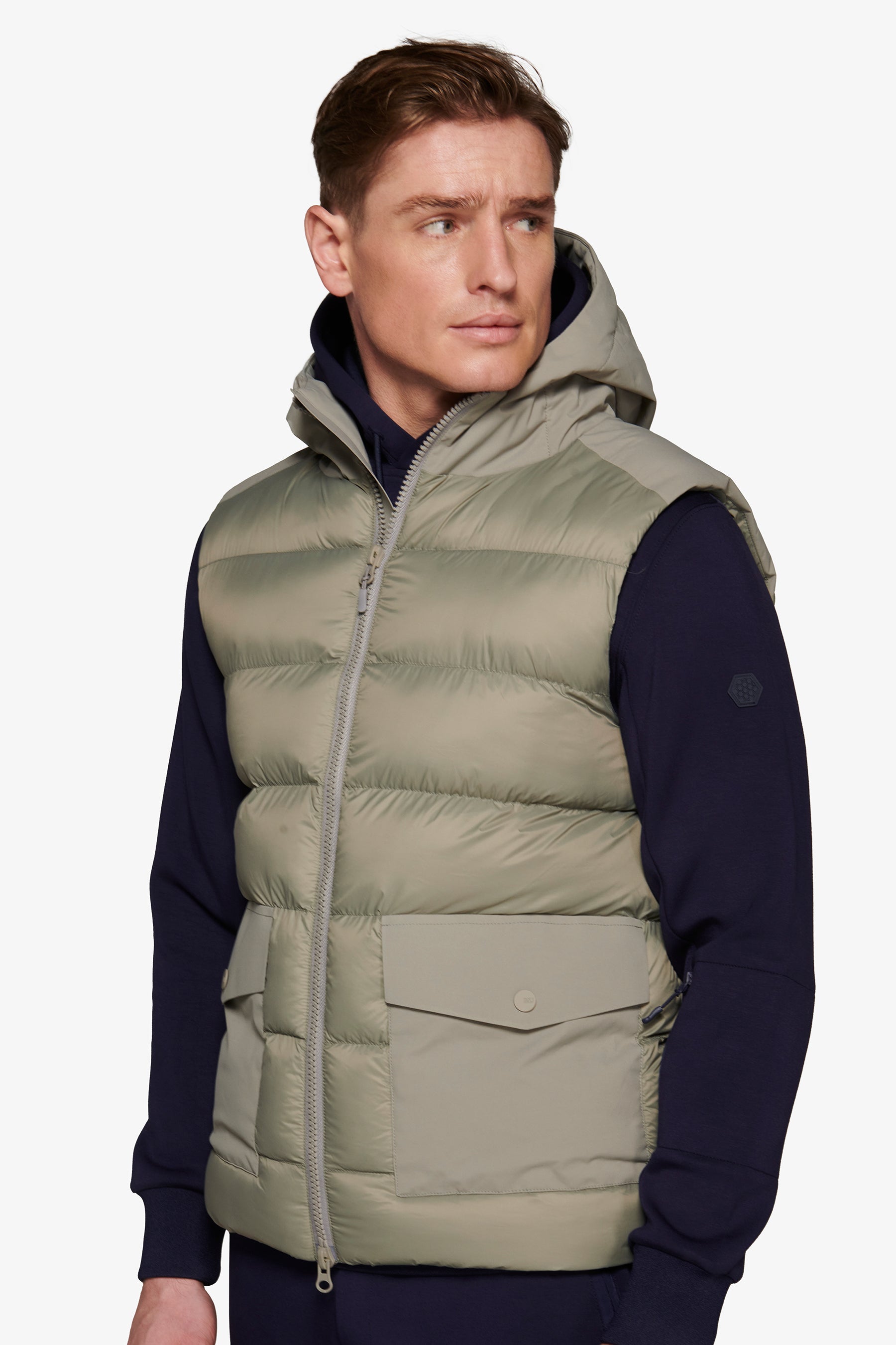 Gilet trapuntato DNJ grigio-Dan John