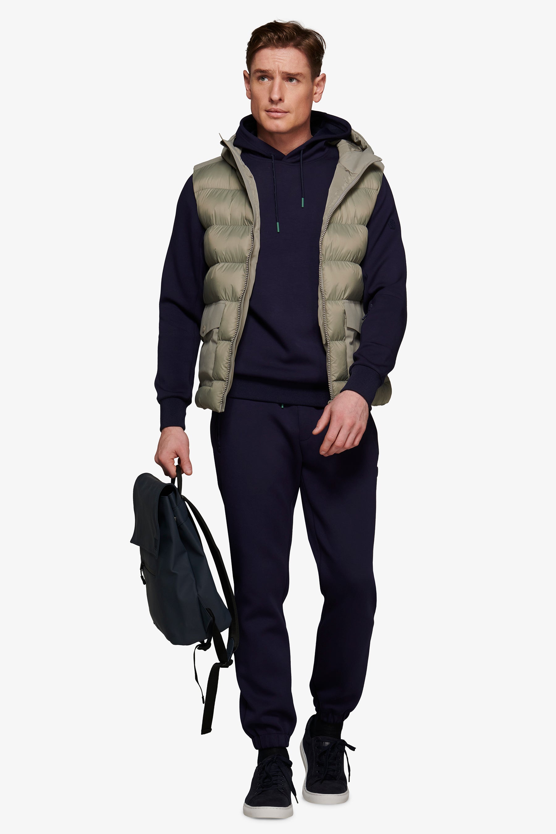 Gilet trapuntato DNJ grigio-Dan John