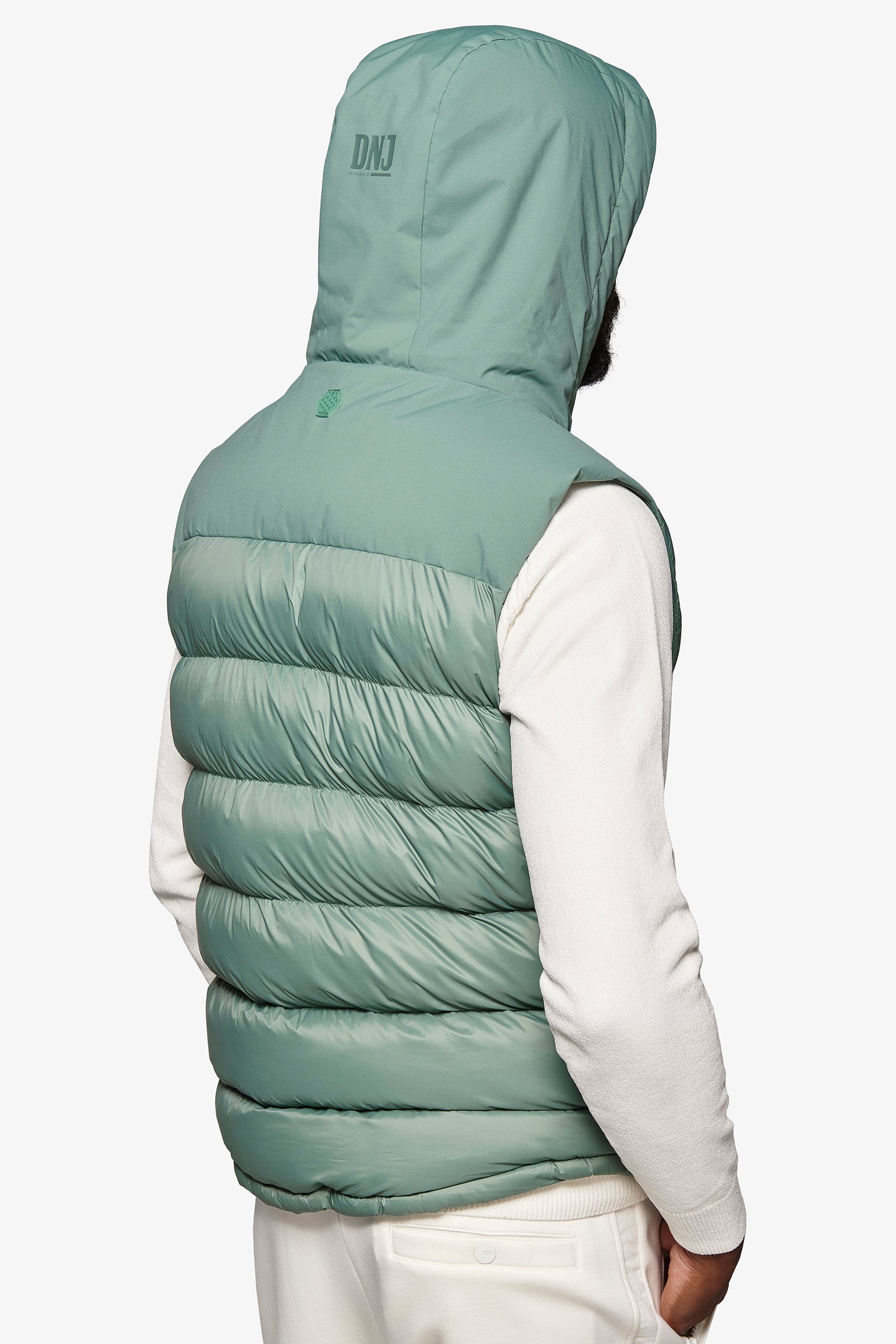 Gilet trapuntato DNJ salvia-Dan John