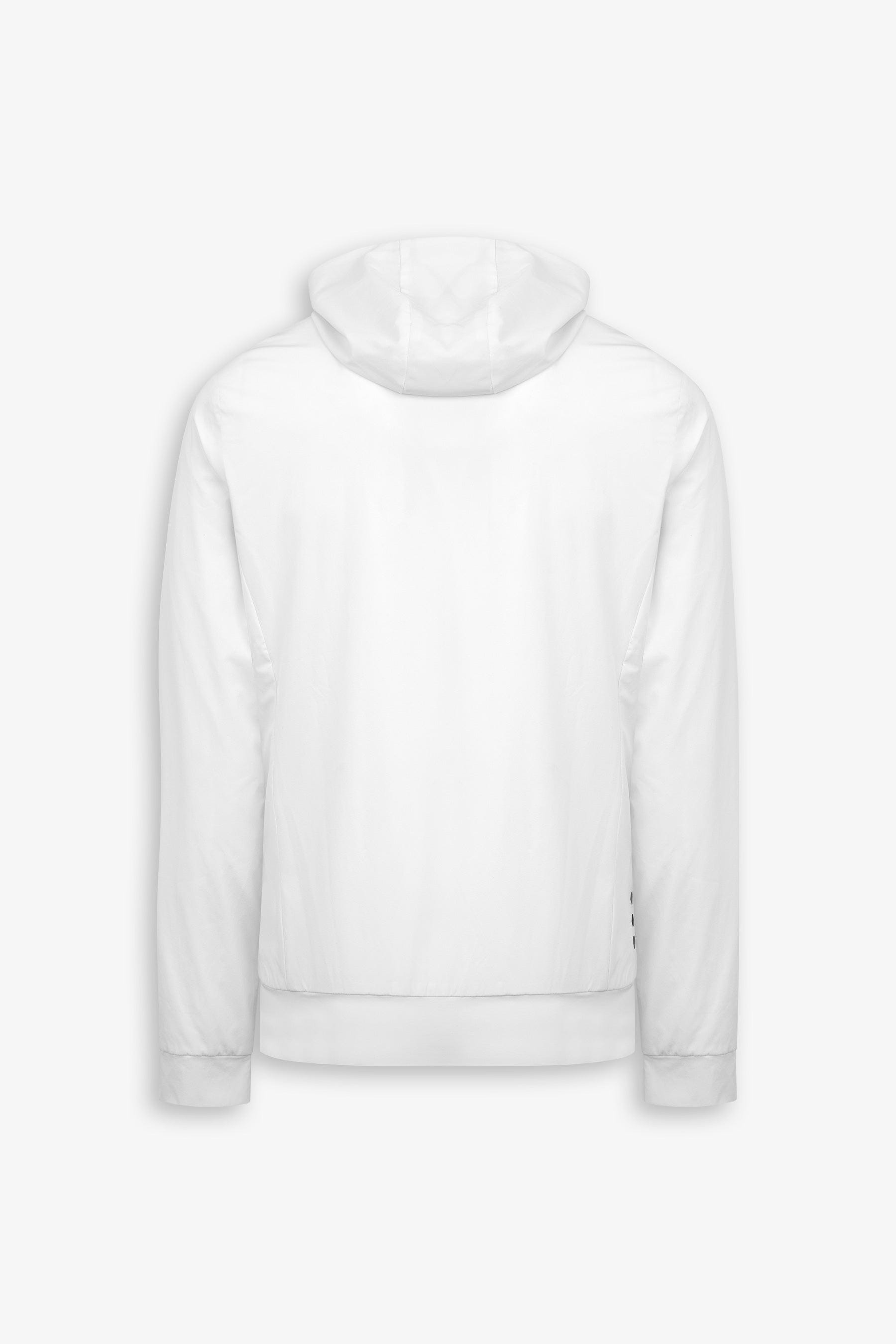 Giubbino modello felpa full zip DNJ bianco-Dan John