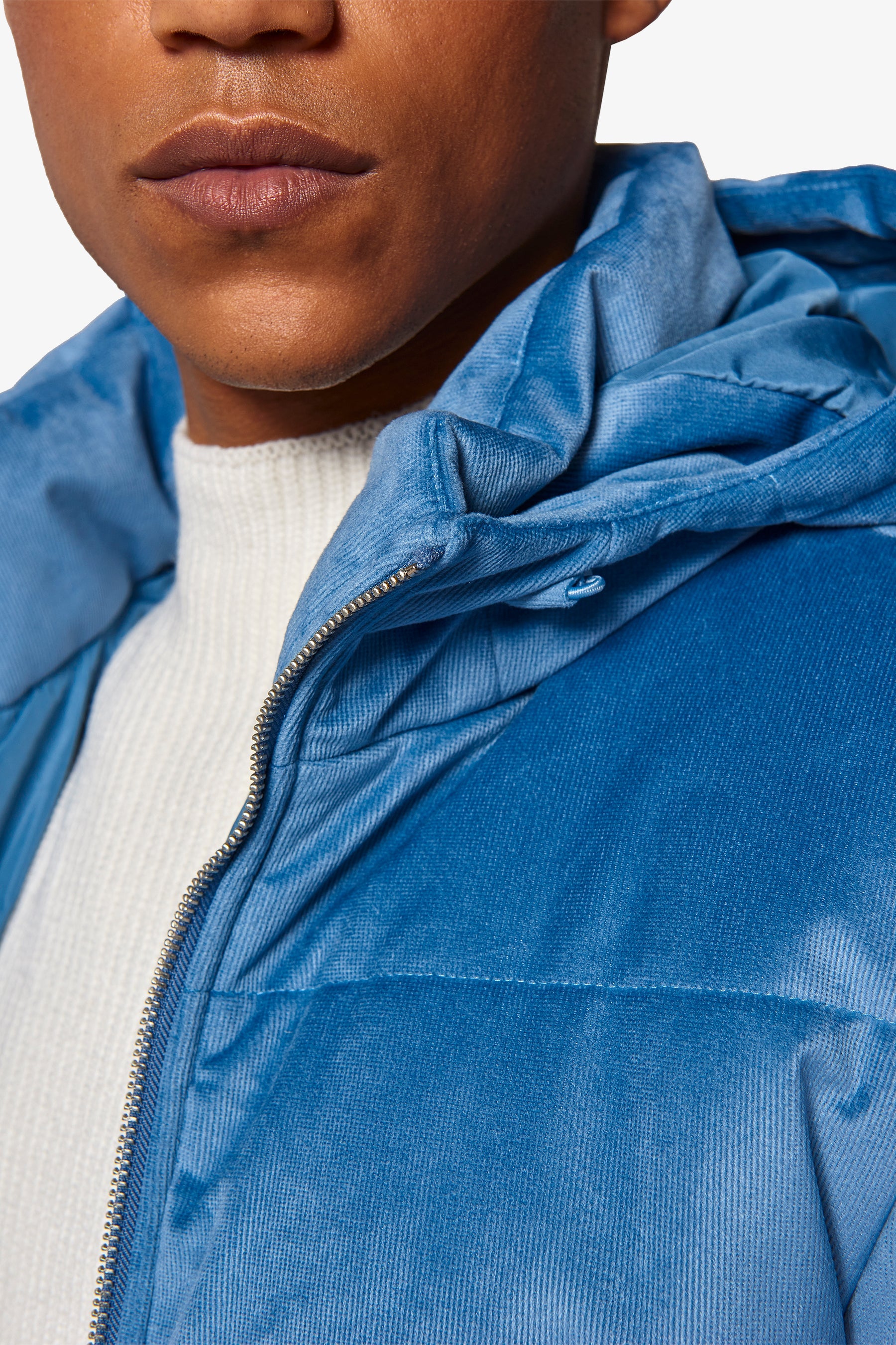 Giubbotto Puffy celeste-Dan John