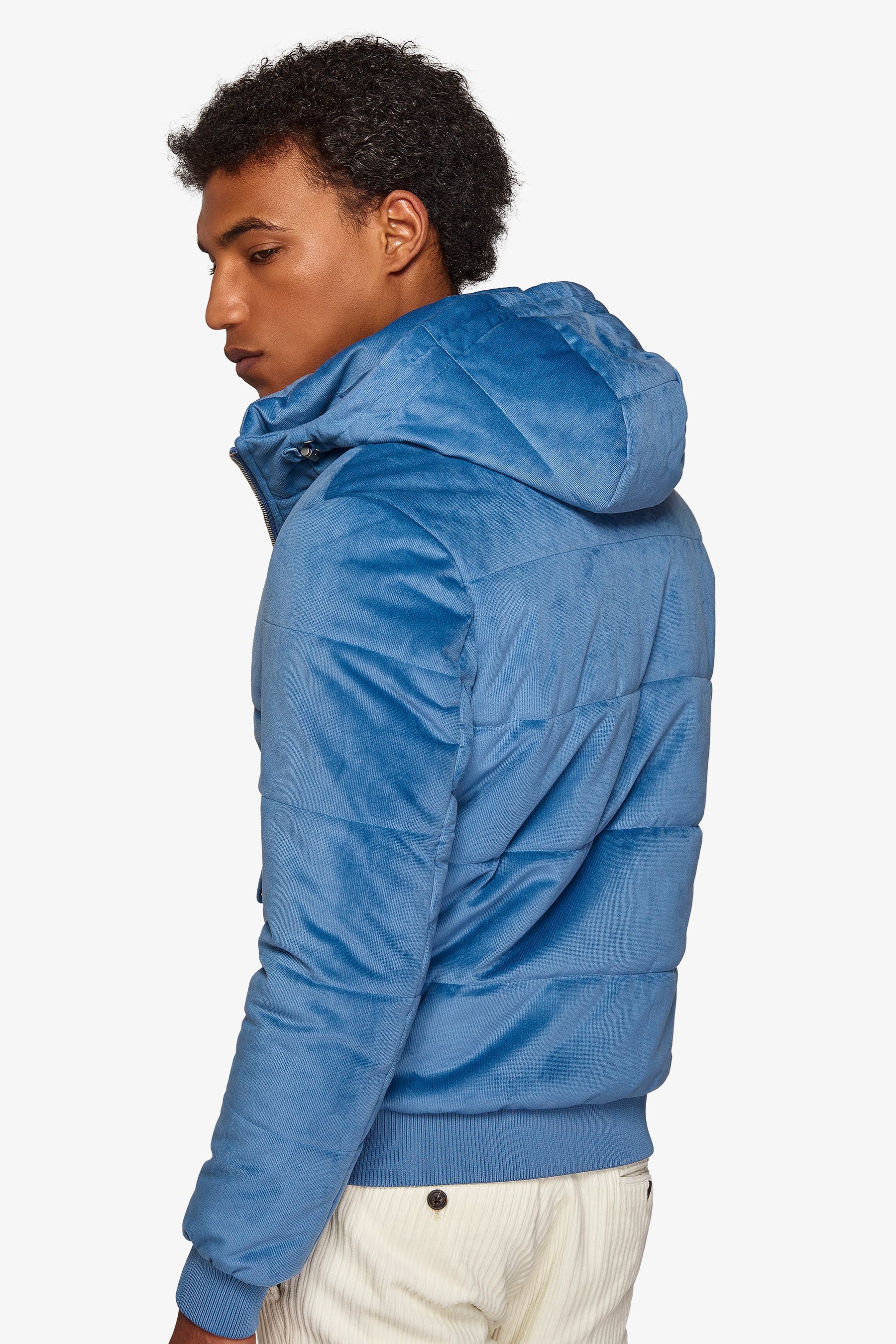 Giubbotto Puffy celeste-Dan John