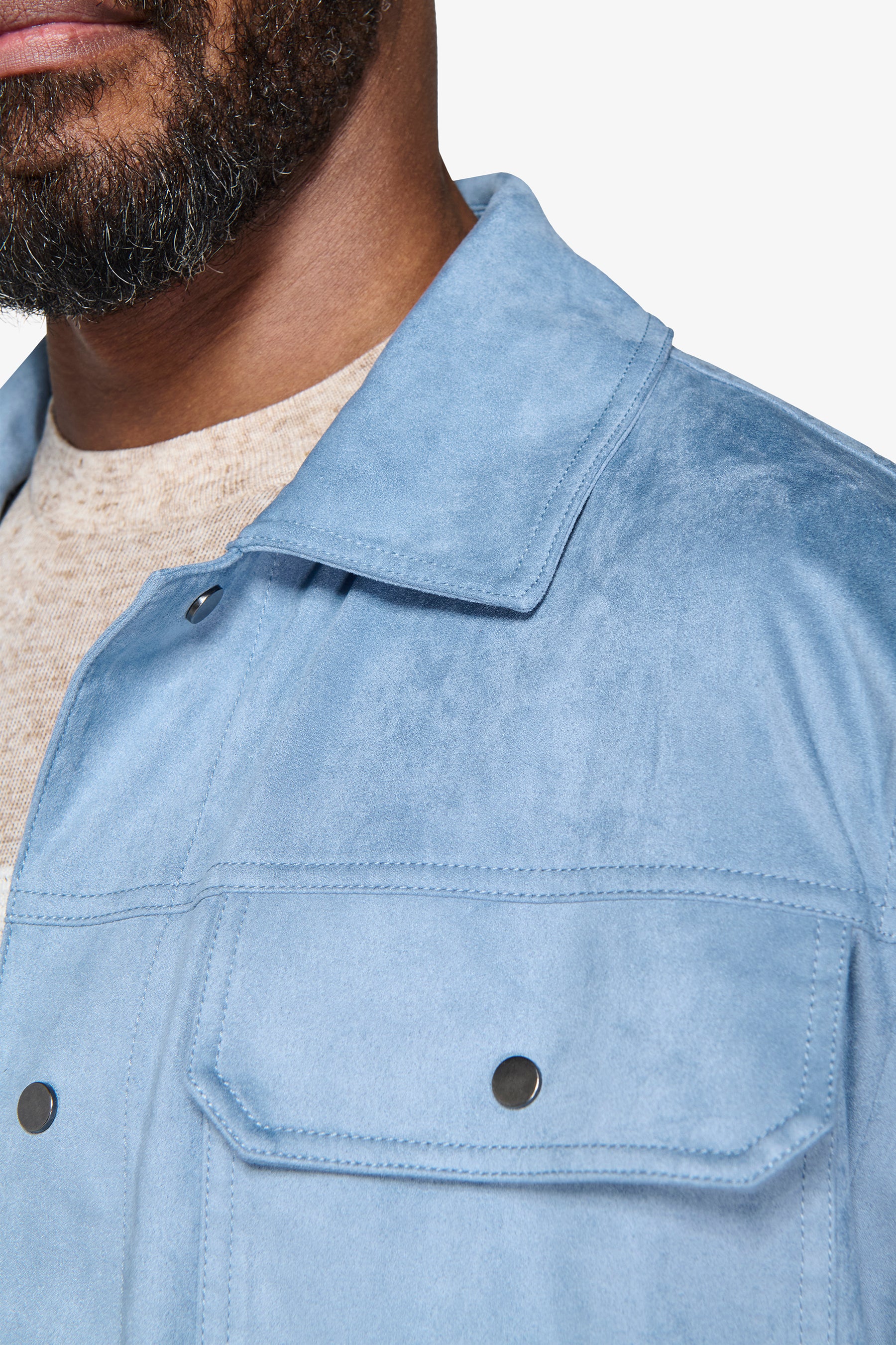 Giubbotto corto celeste-Dan John