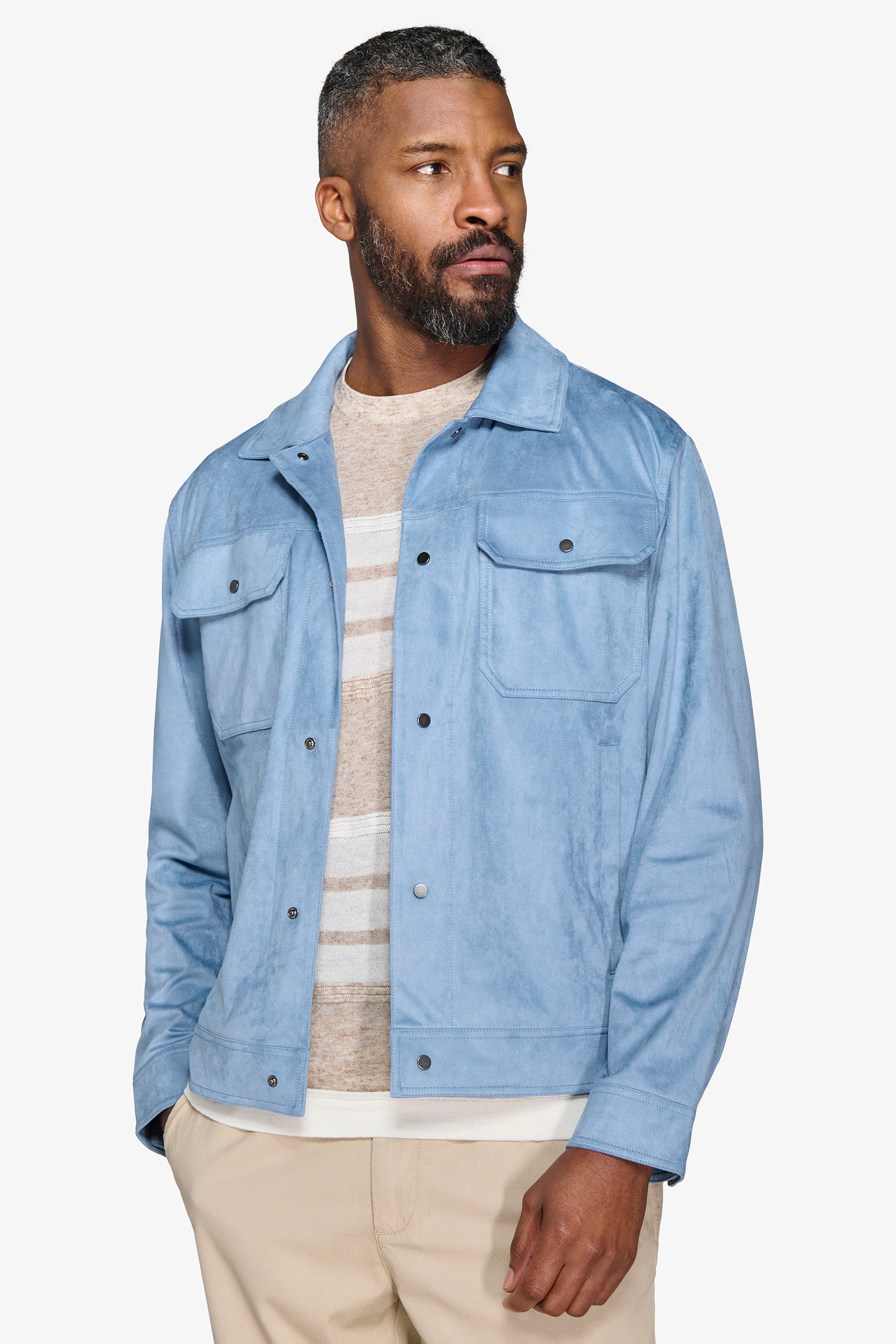 Giubbotto corto celeste-Dan John