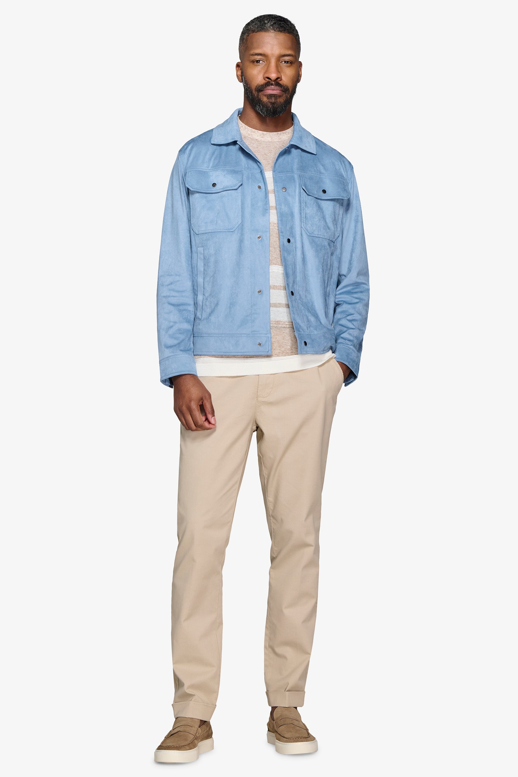 Giubbotto corto celeste-Dan John