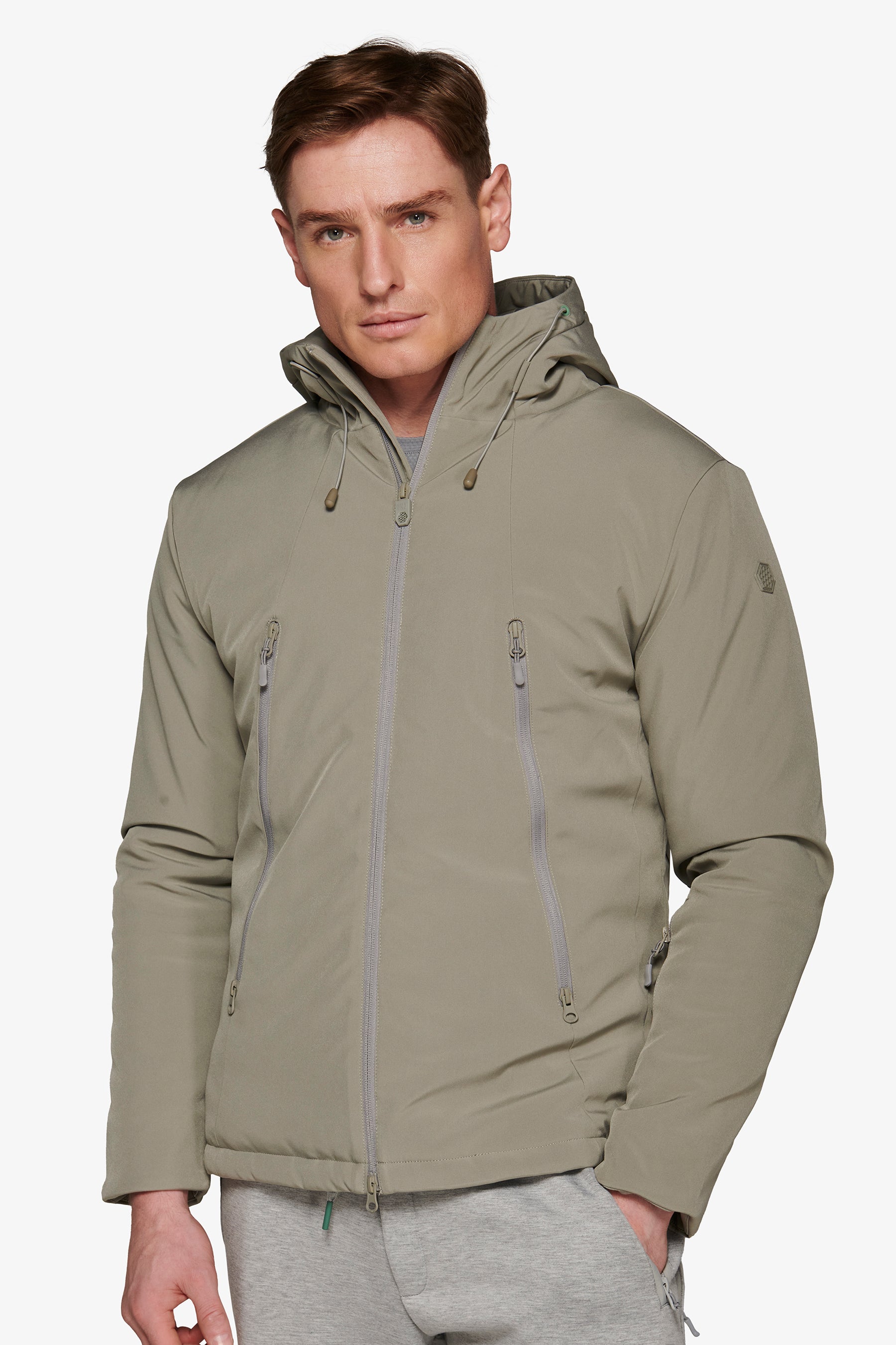 Giubbotto corto tecnico DNJ grigio-Dan John