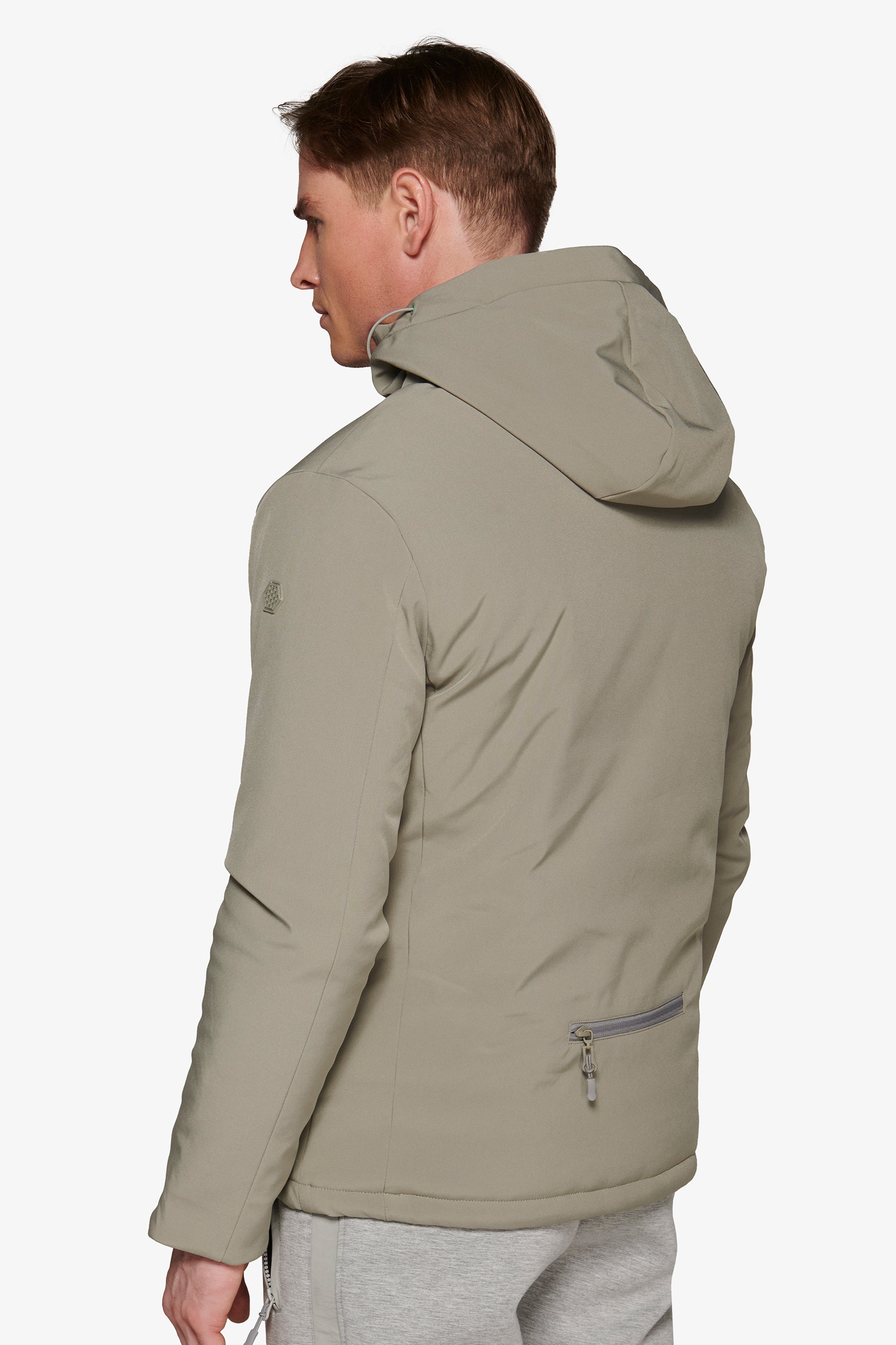 Giubbotto corto tecnico DNJ grigio-Dan John