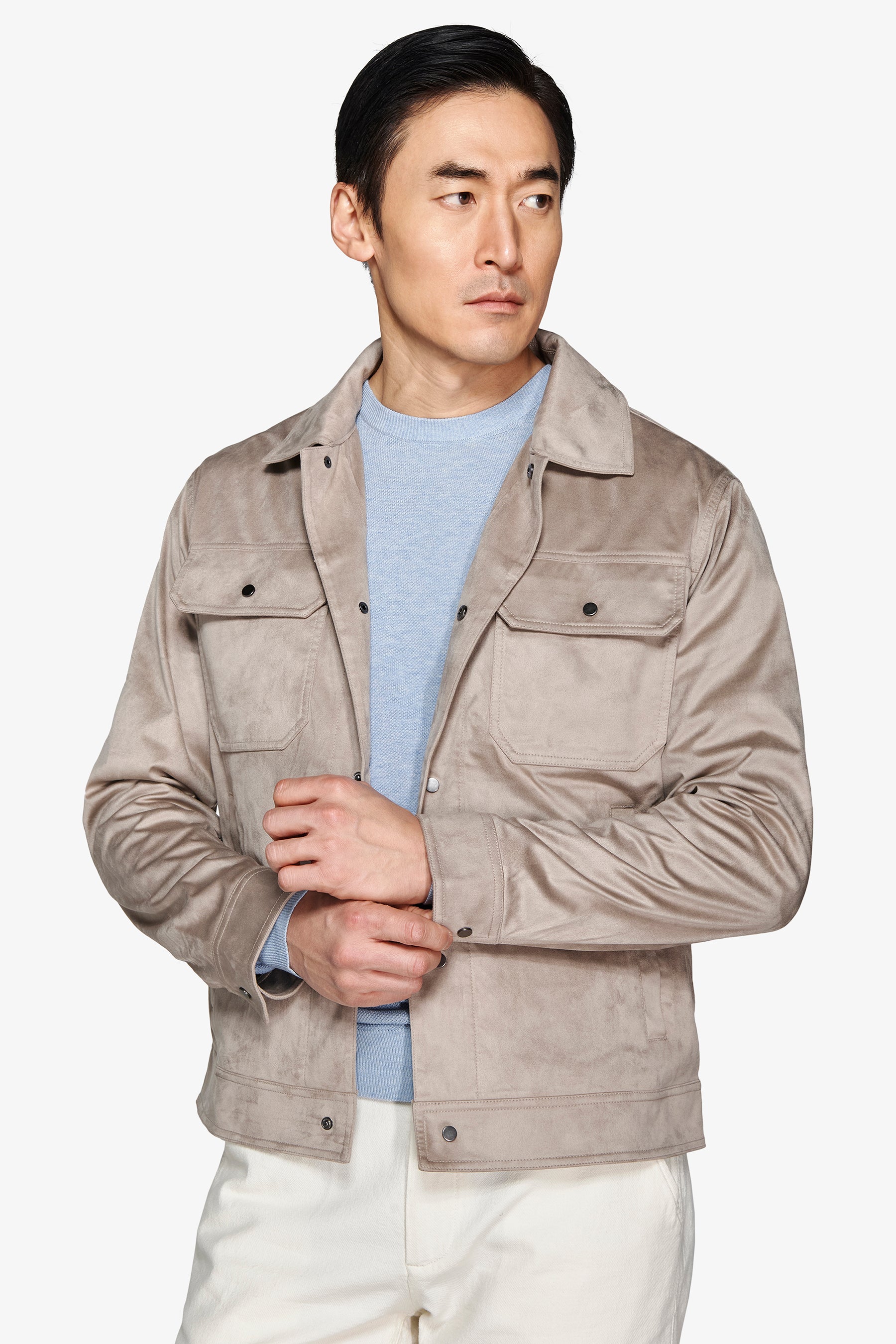 Giubbotto corto tortora-Dan John