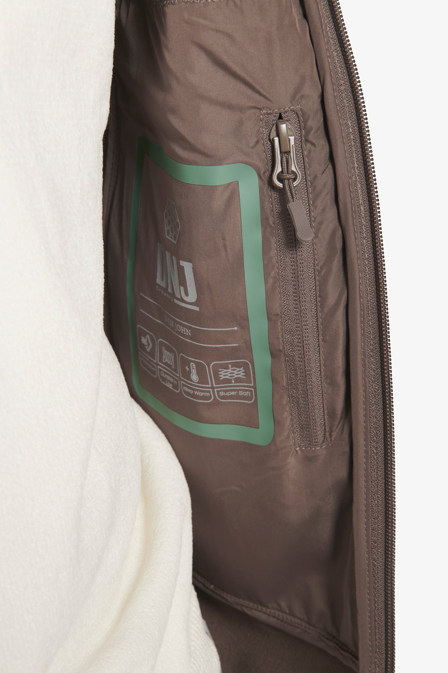 Giubbotto tecnico in felpa DNJ fango-Dan John