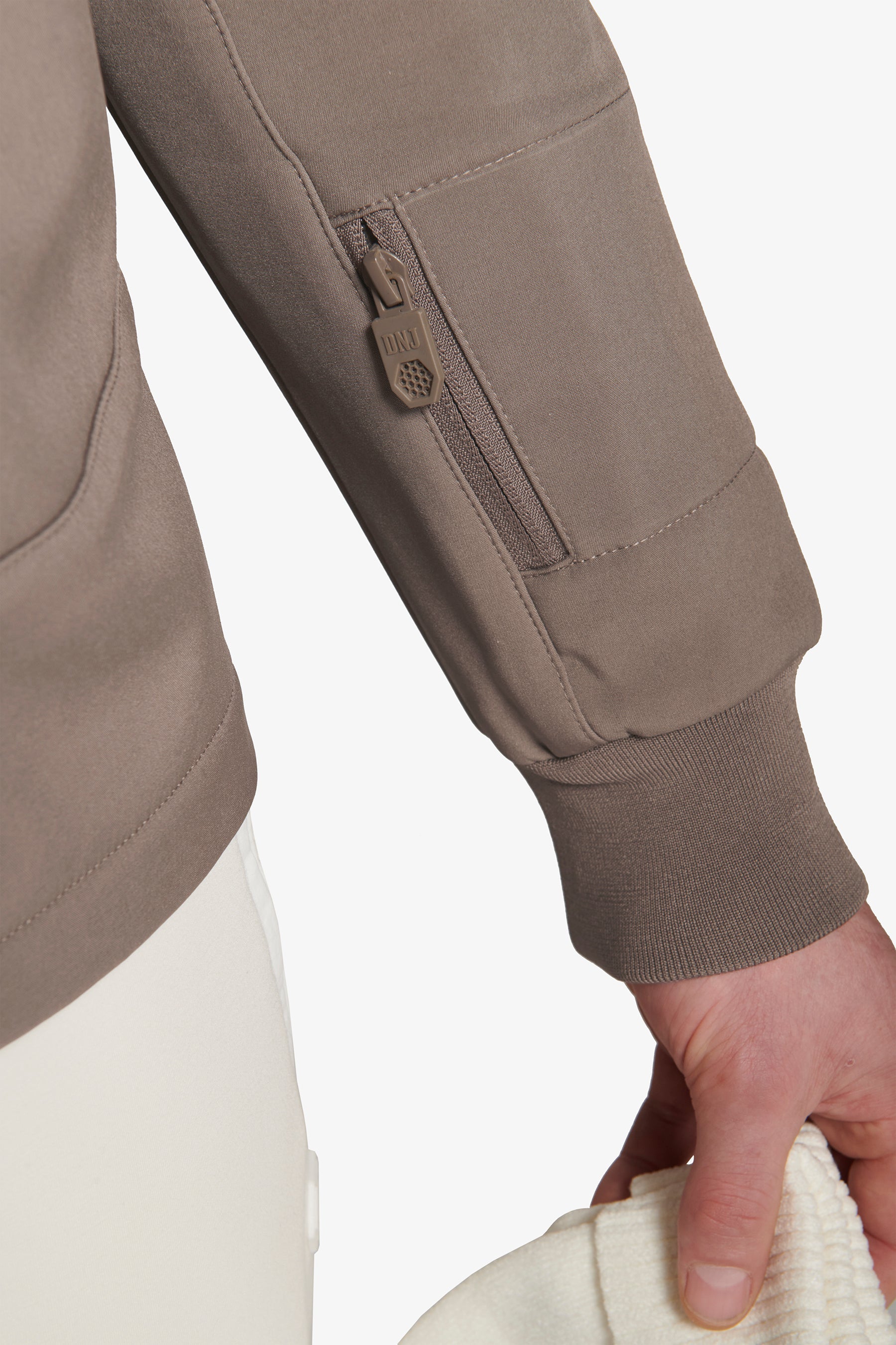 Giubbotto tecnico in felpa DNJ fango-Dan John