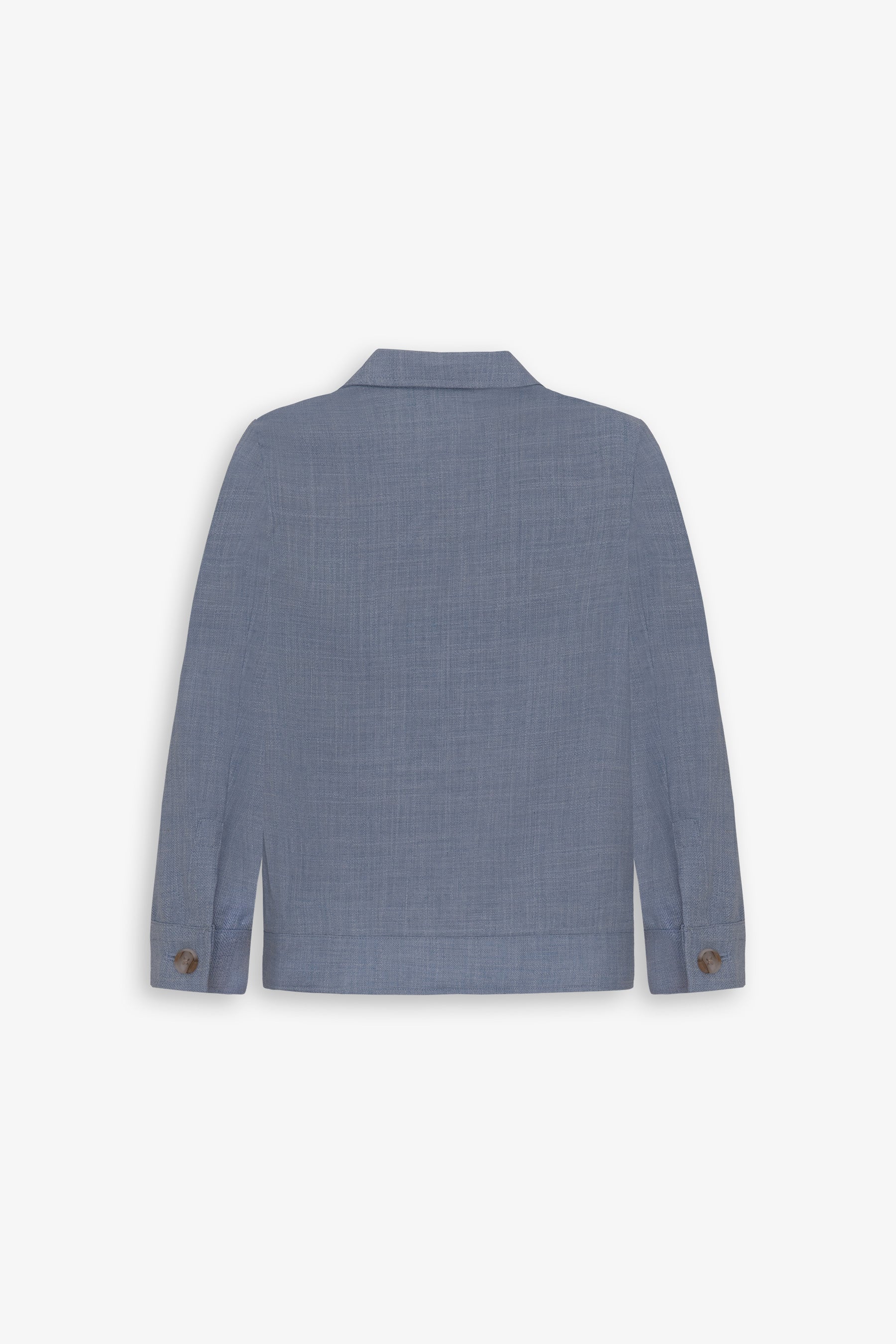 Overshirt misto lino celeste Kids