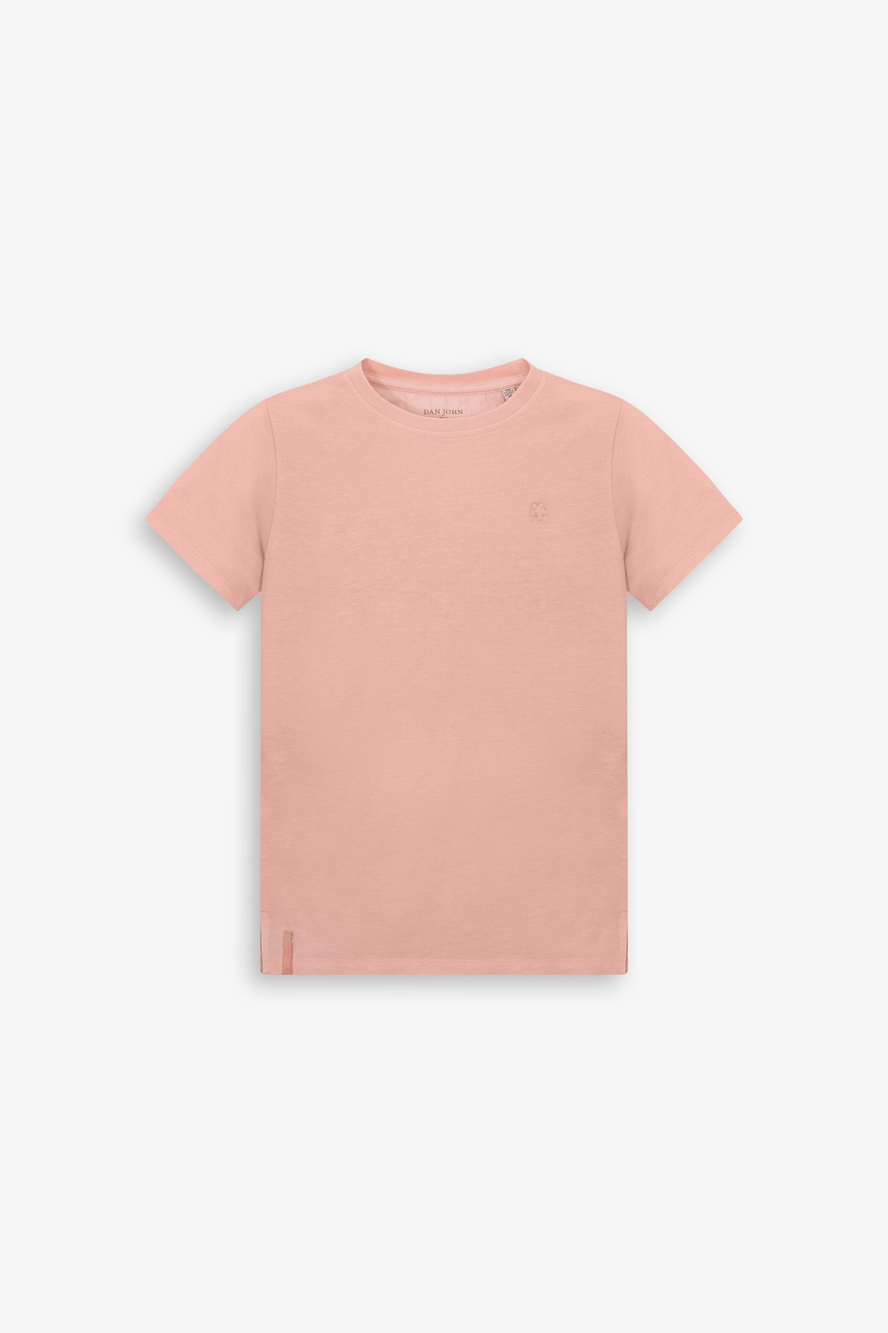 T-shirt basique avec broderie rose Kids