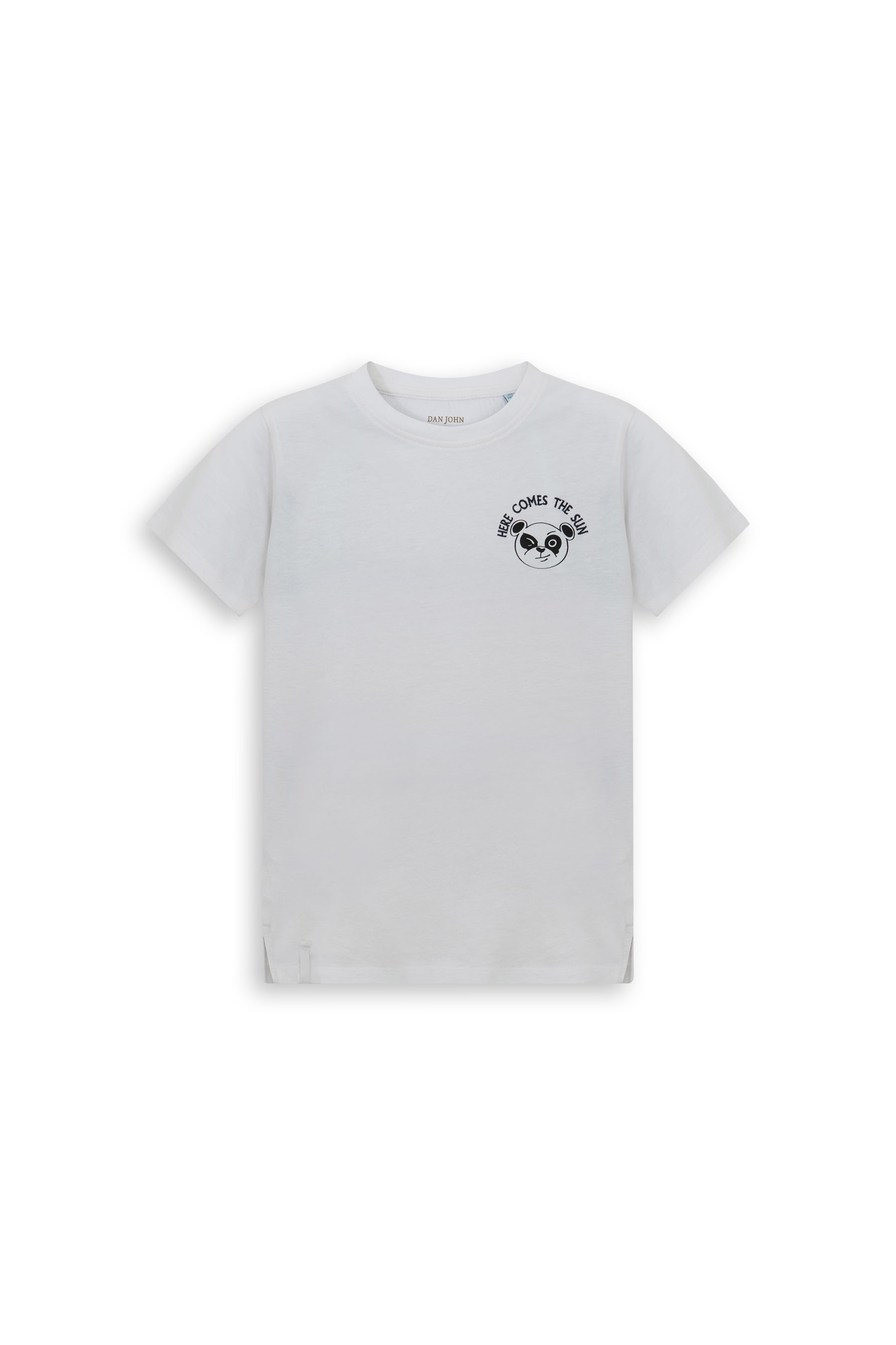 T-shirt basique blanc avec imprimé Kids
